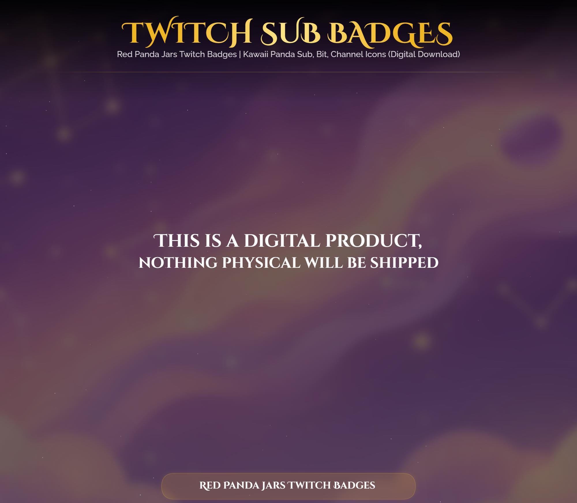 Red Panda Jars Twitch Badges — preview photo 10