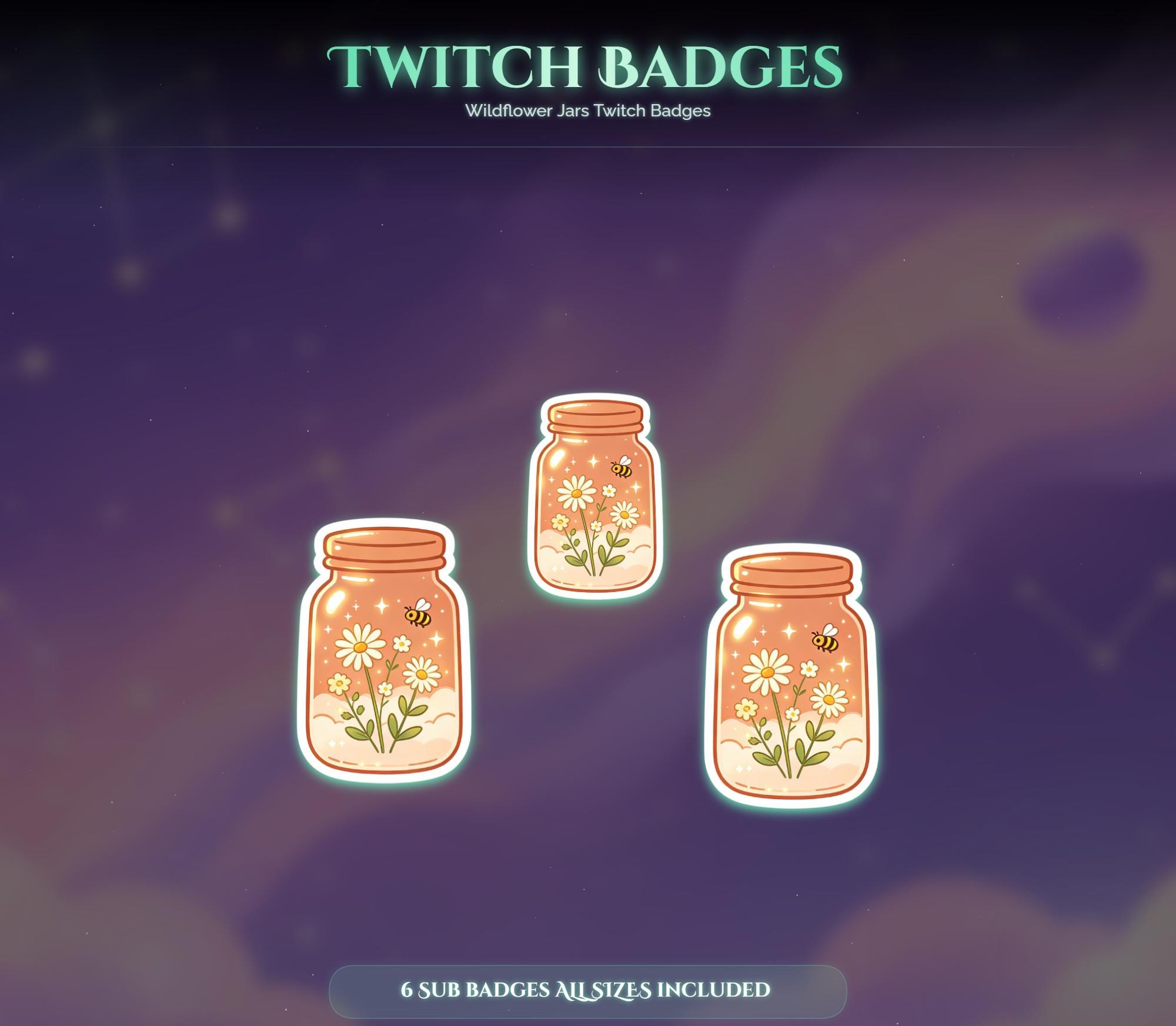 Wildflower Jars Twitch Badges — preview photo 10