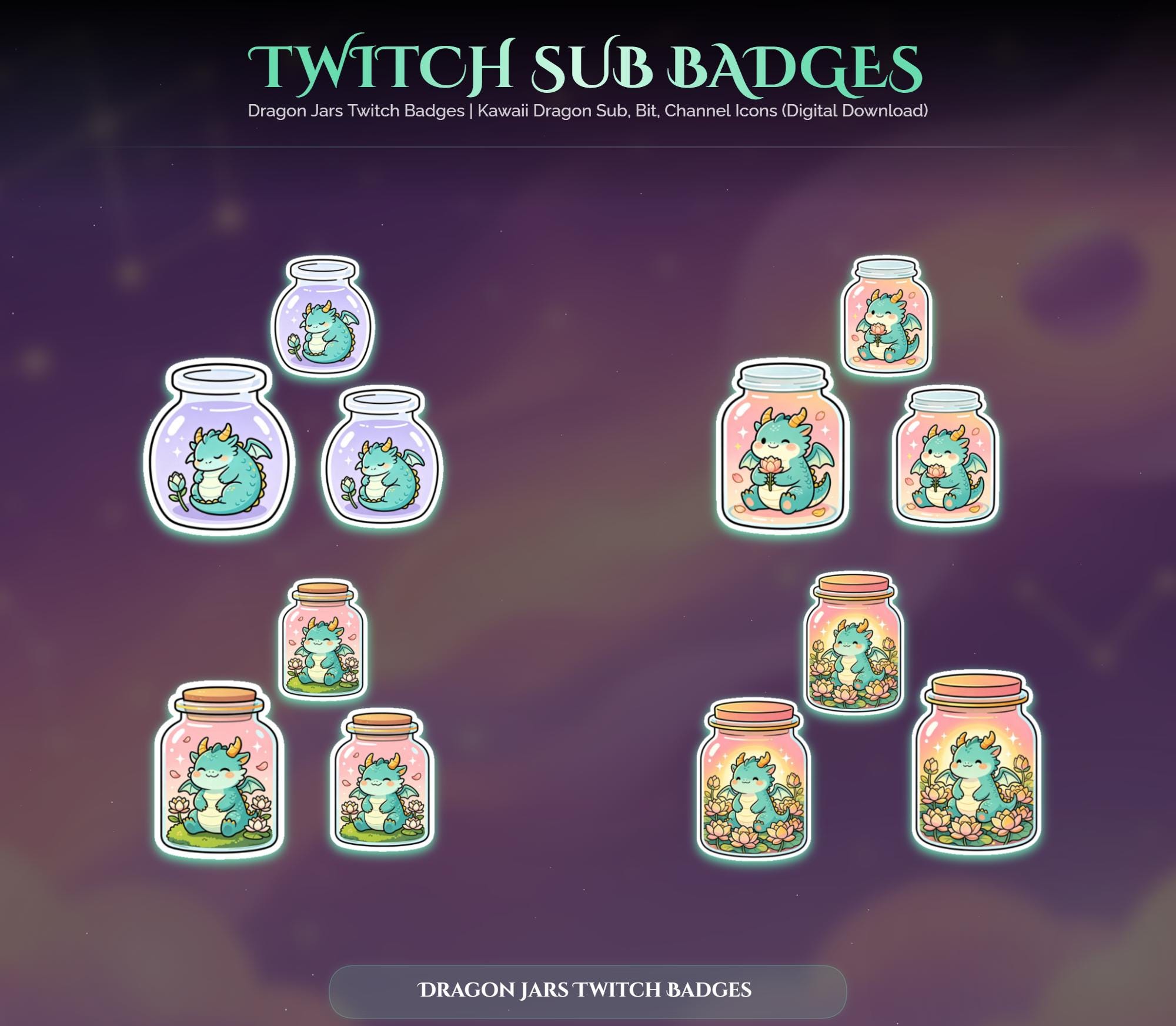 Dragon Jars Twitch Badges — preview photo 2