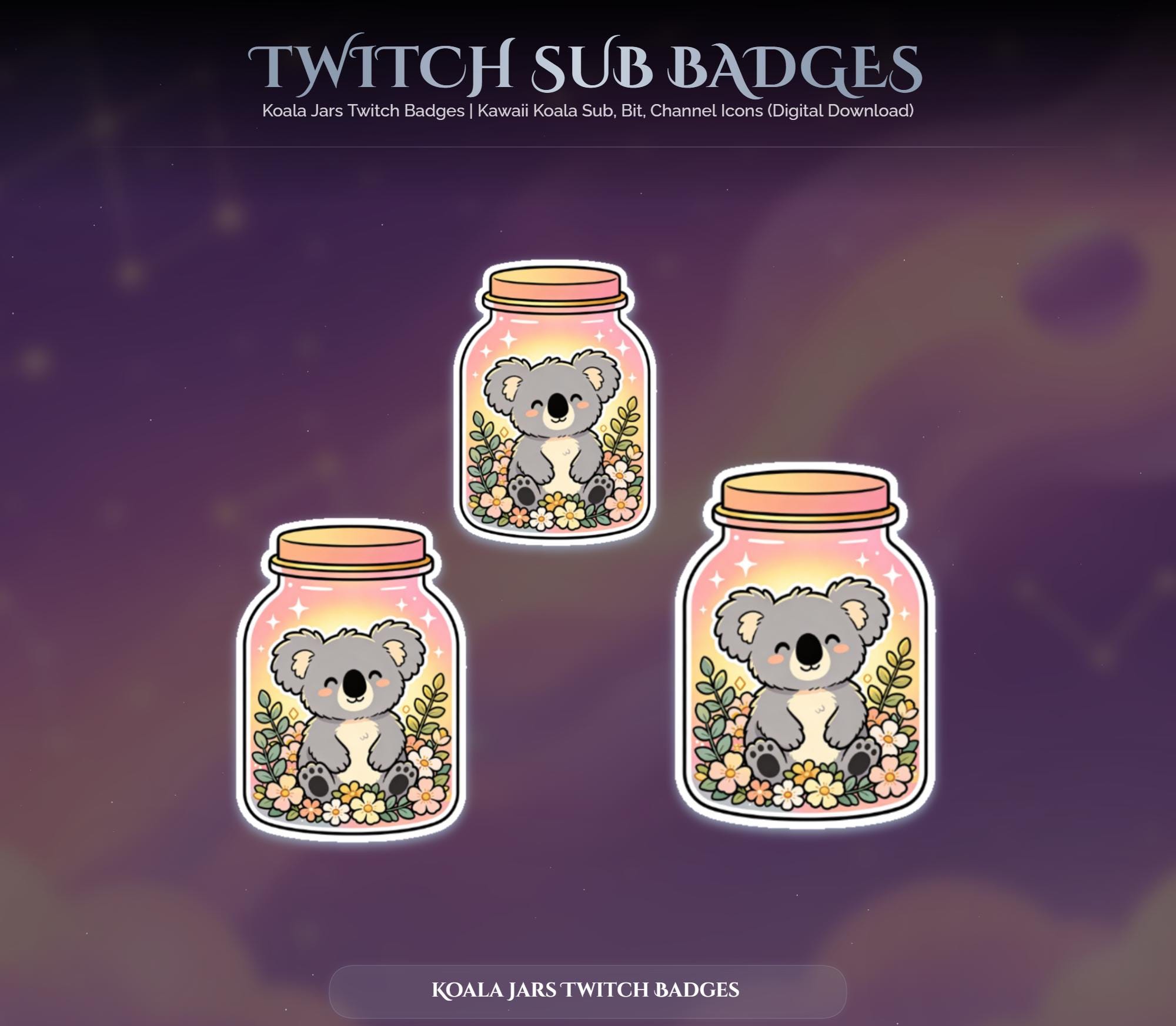Koala Jars Twitch Badges — preview photo 7