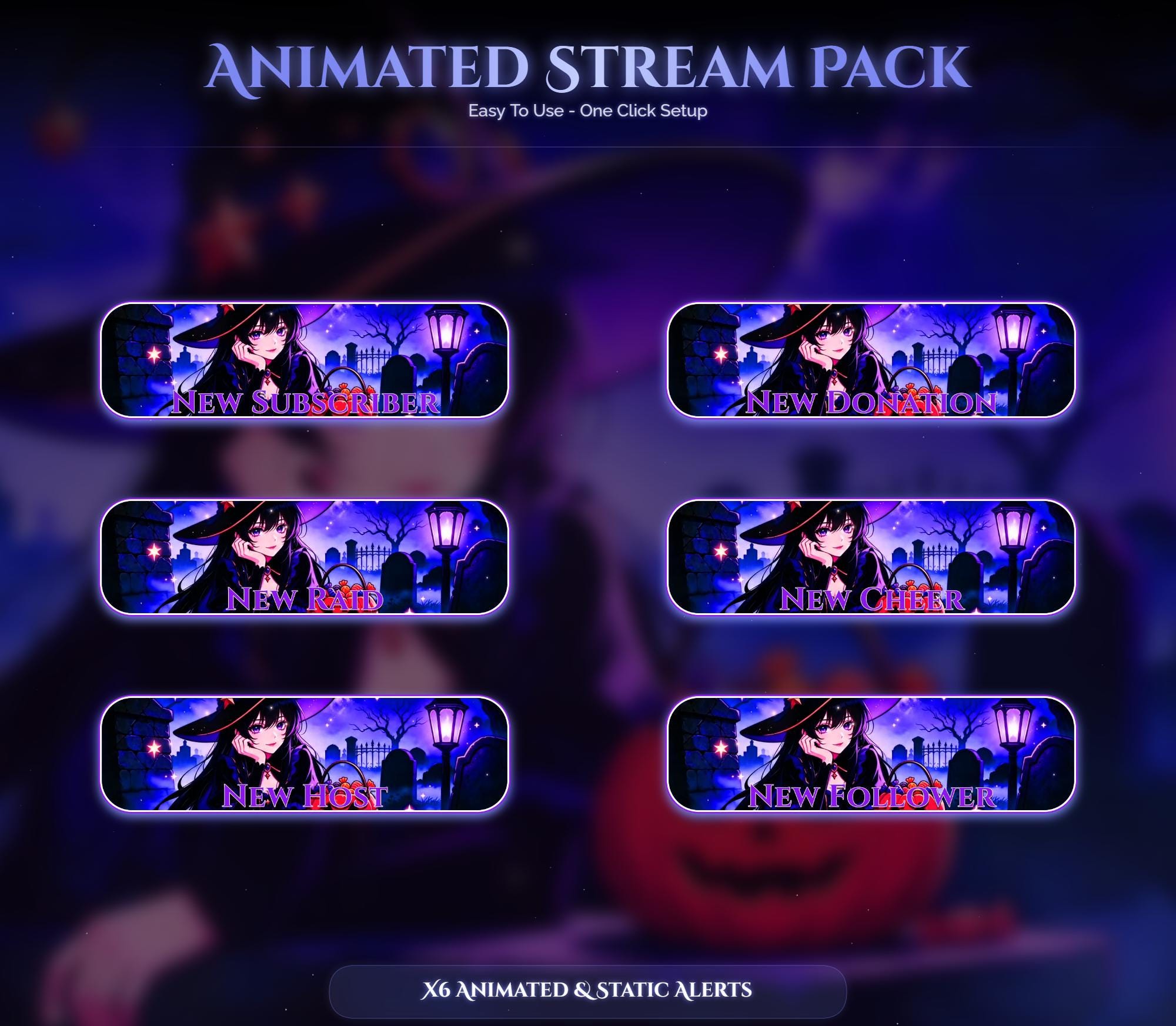 Halloween Witch Animated Overlay — preview photo 5