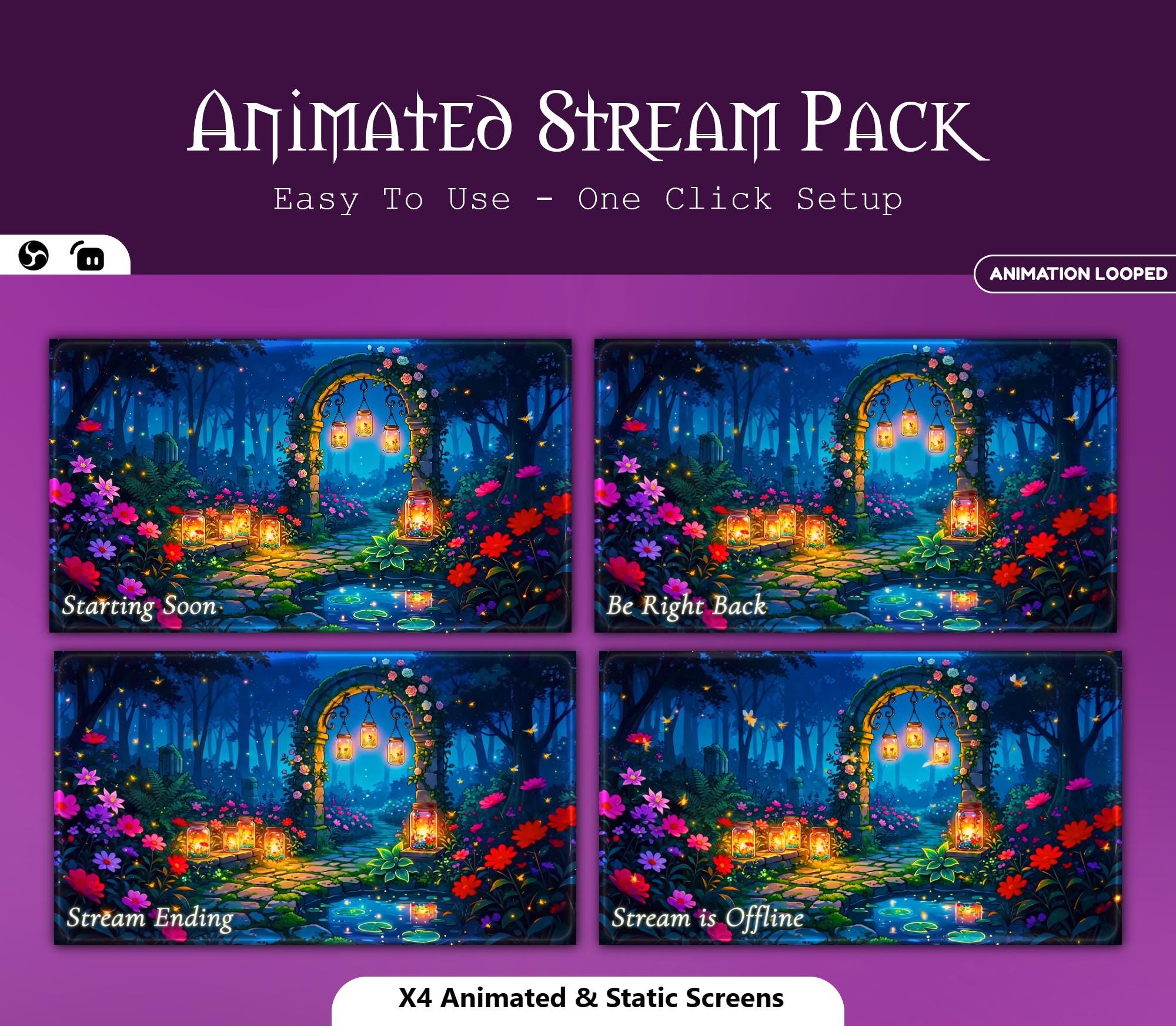 Magical Garden Animated Overlay — preview photo 2