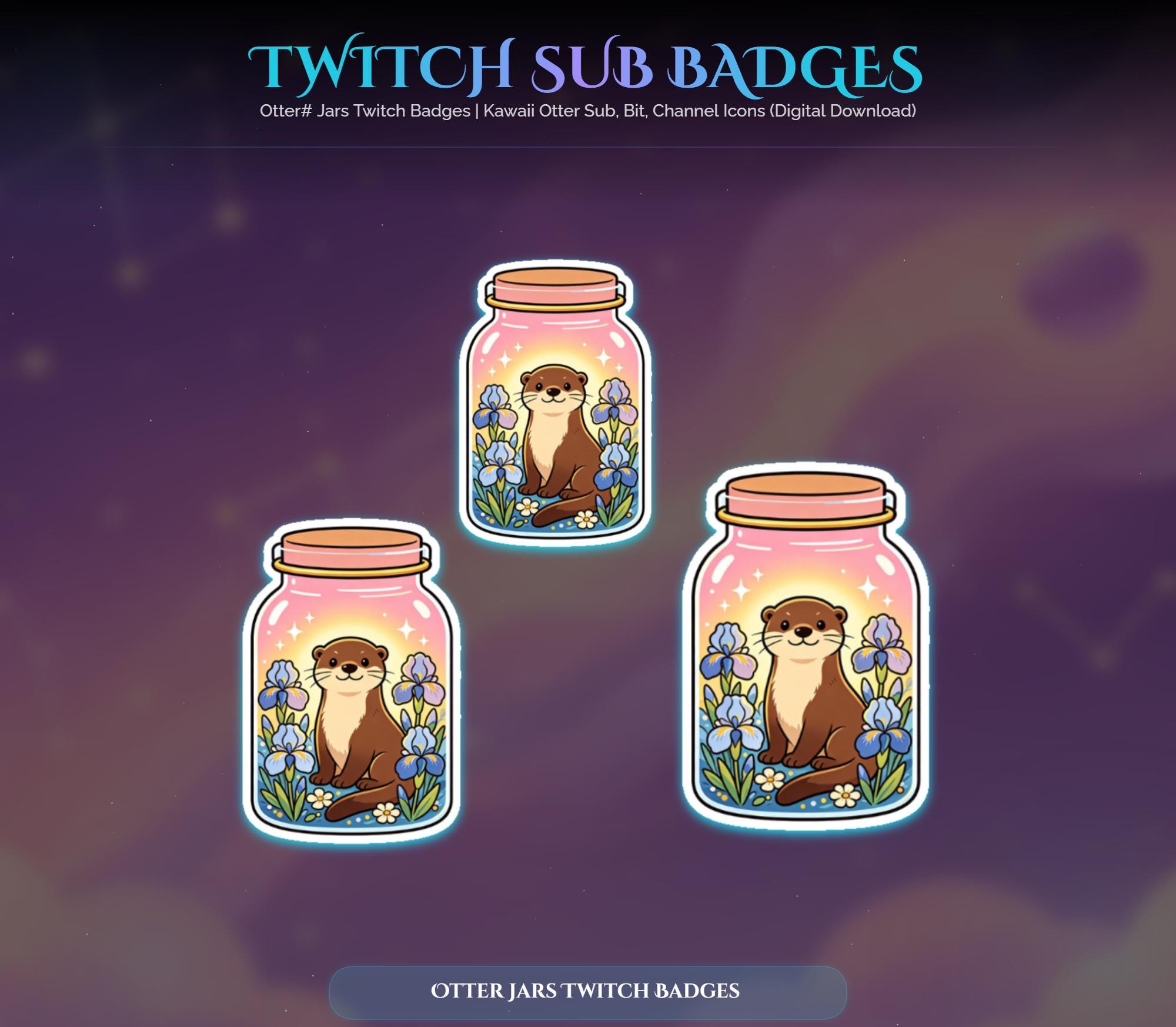 Otter Jars Twitch Badges — preview photo 7