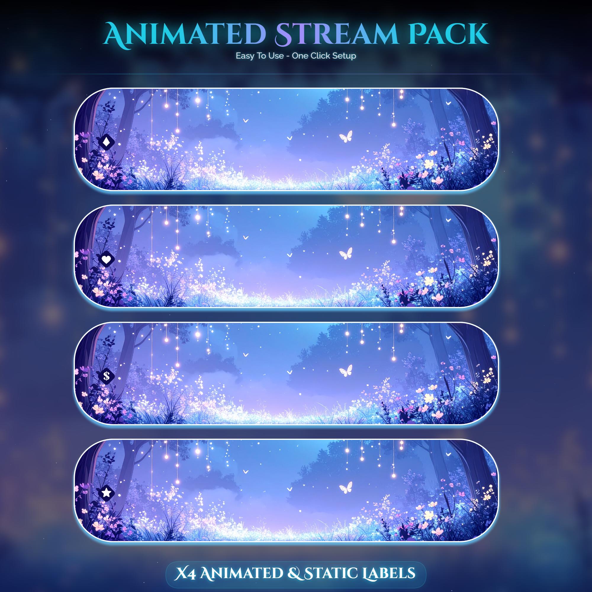 Frog Forest Magic Animated Stream Package — preview photo 6