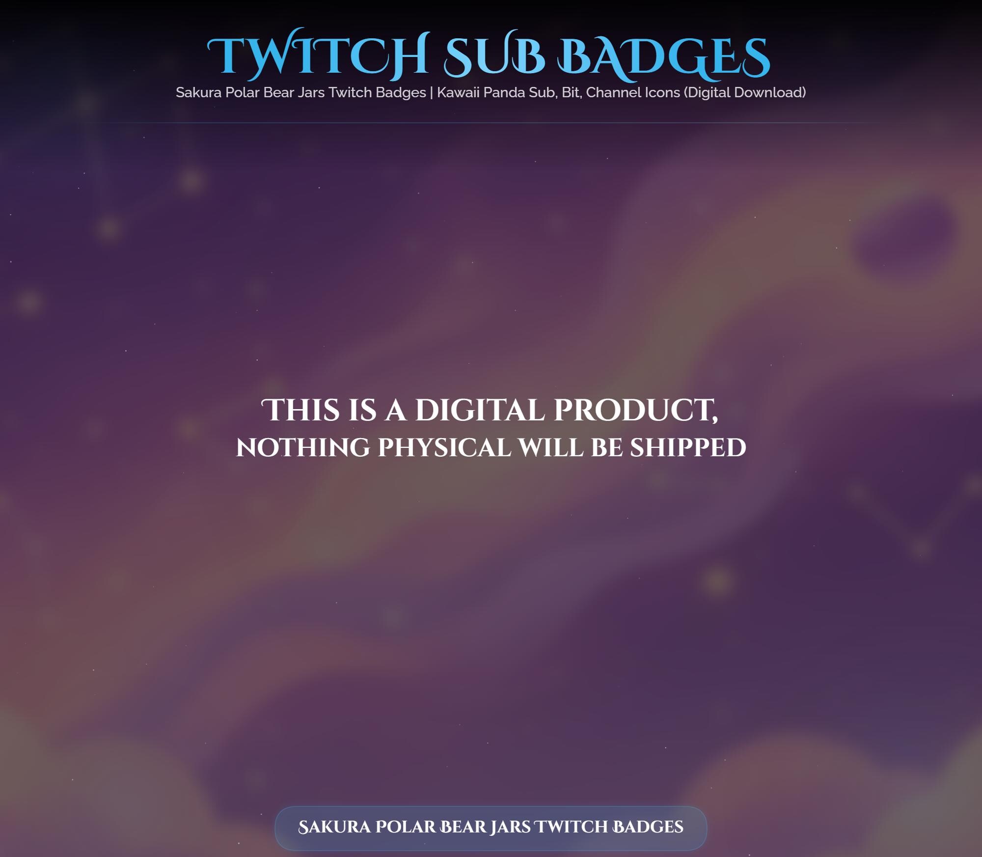 Sakura Polar Bear Jars Twitch Badges — preview photo 10