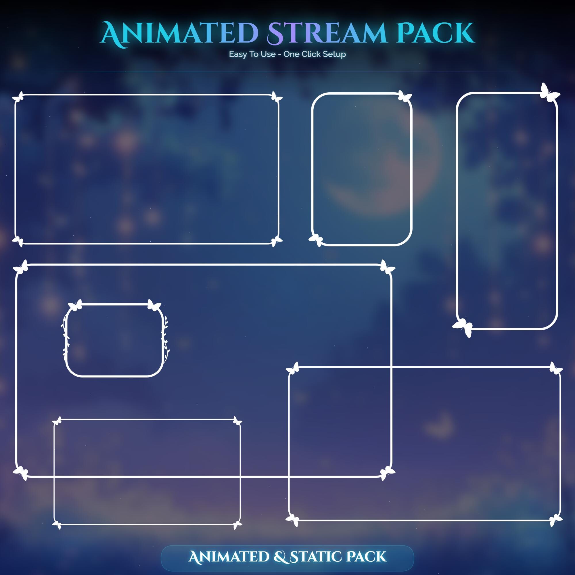 Turtle Forest Magic Animated Stream Package — preview photo 6