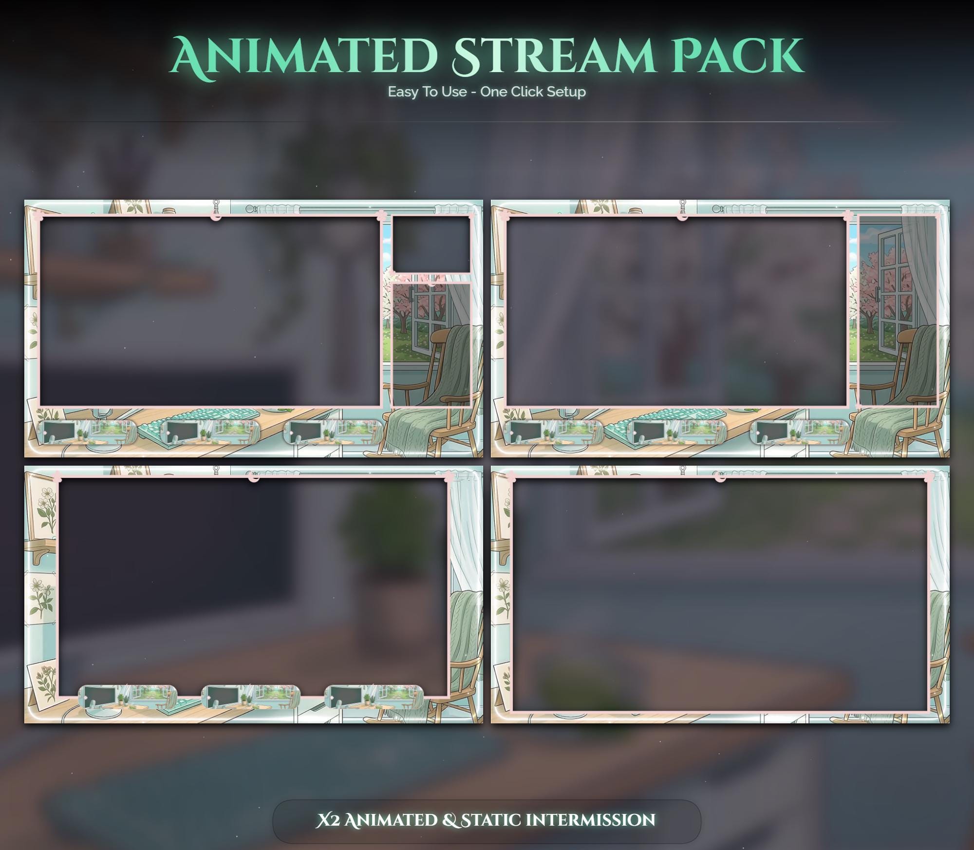 Matcha Koala Animated Stream Package — preview photo 3