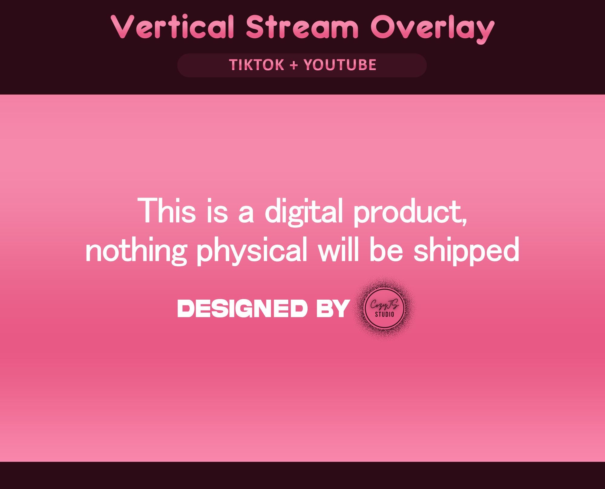 Star Bloom Animated TikTok Stream Overlay Package, TikTok Overlays (Digital Download) — preview photo 9