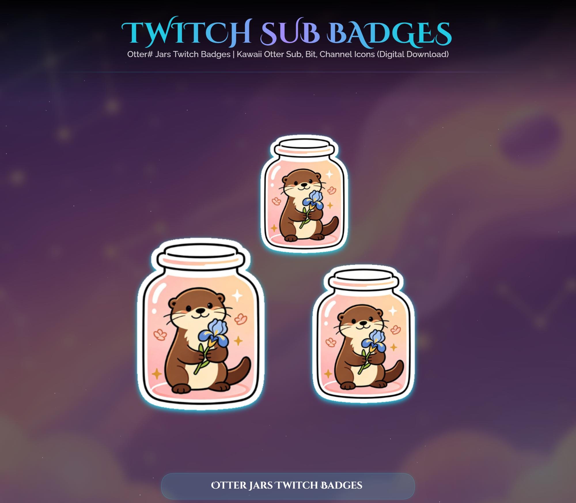 Otter Jars Twitch Badges — preview photo 4