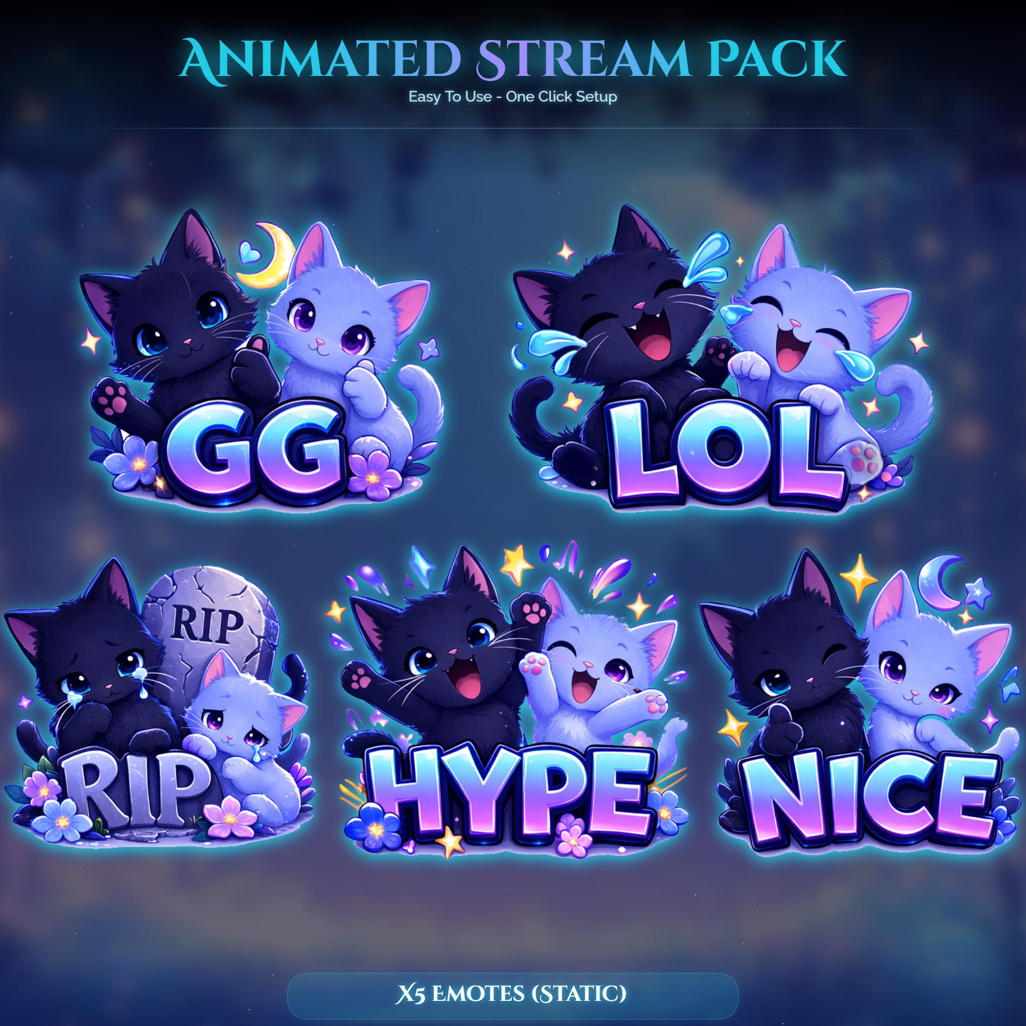 Cat Forest Animated Stream Package — preview photo 8