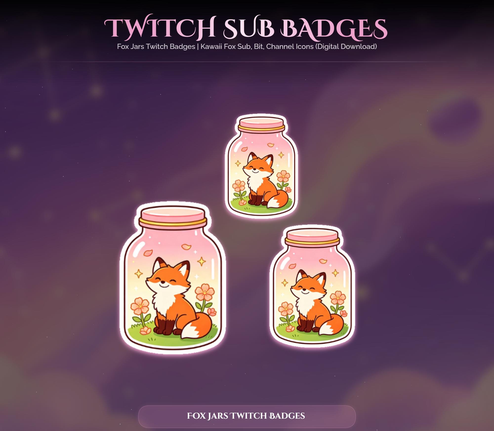 Fox Jars Twitch Badges — preview photo 5