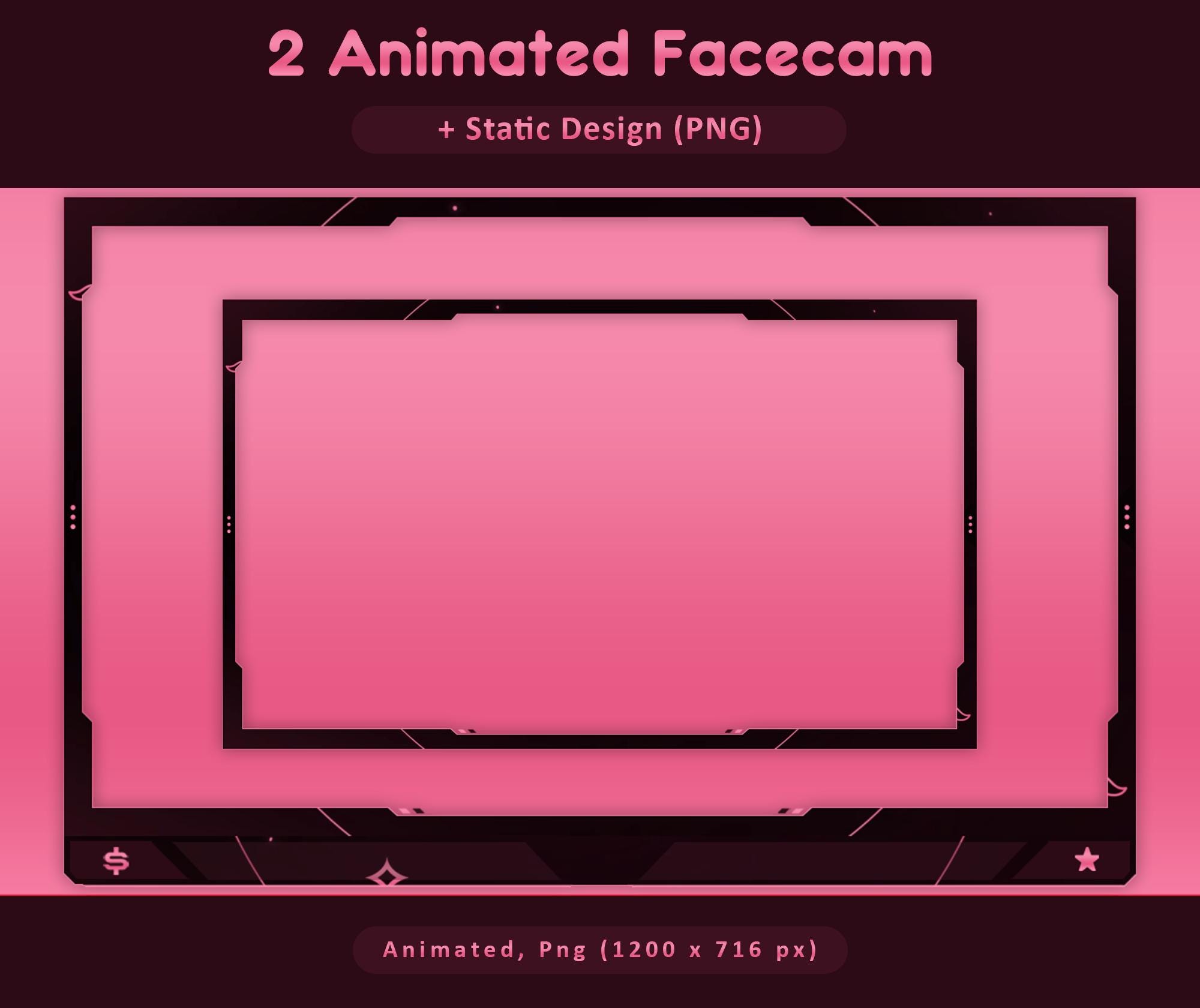 Star Pink Animated Stream Package — preview photo 6