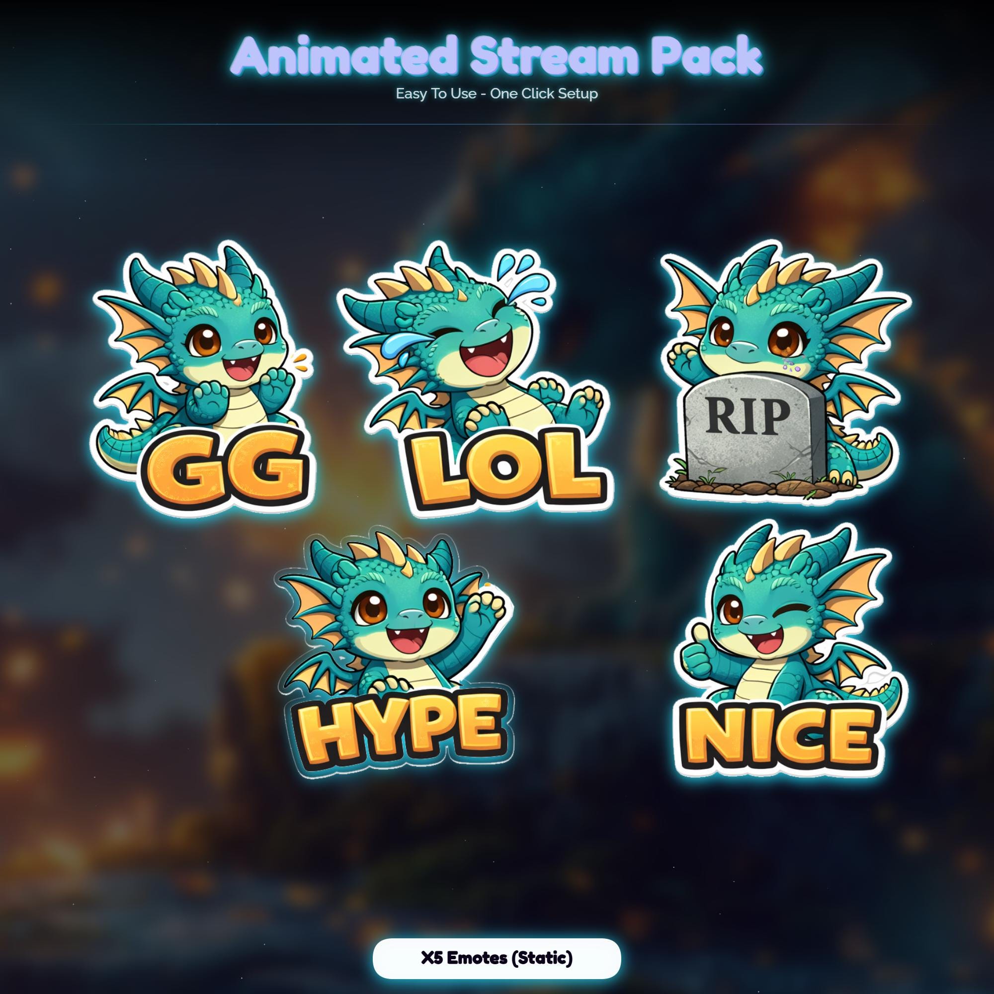 Dragon Magical Animated Stream Package — preview photo 9