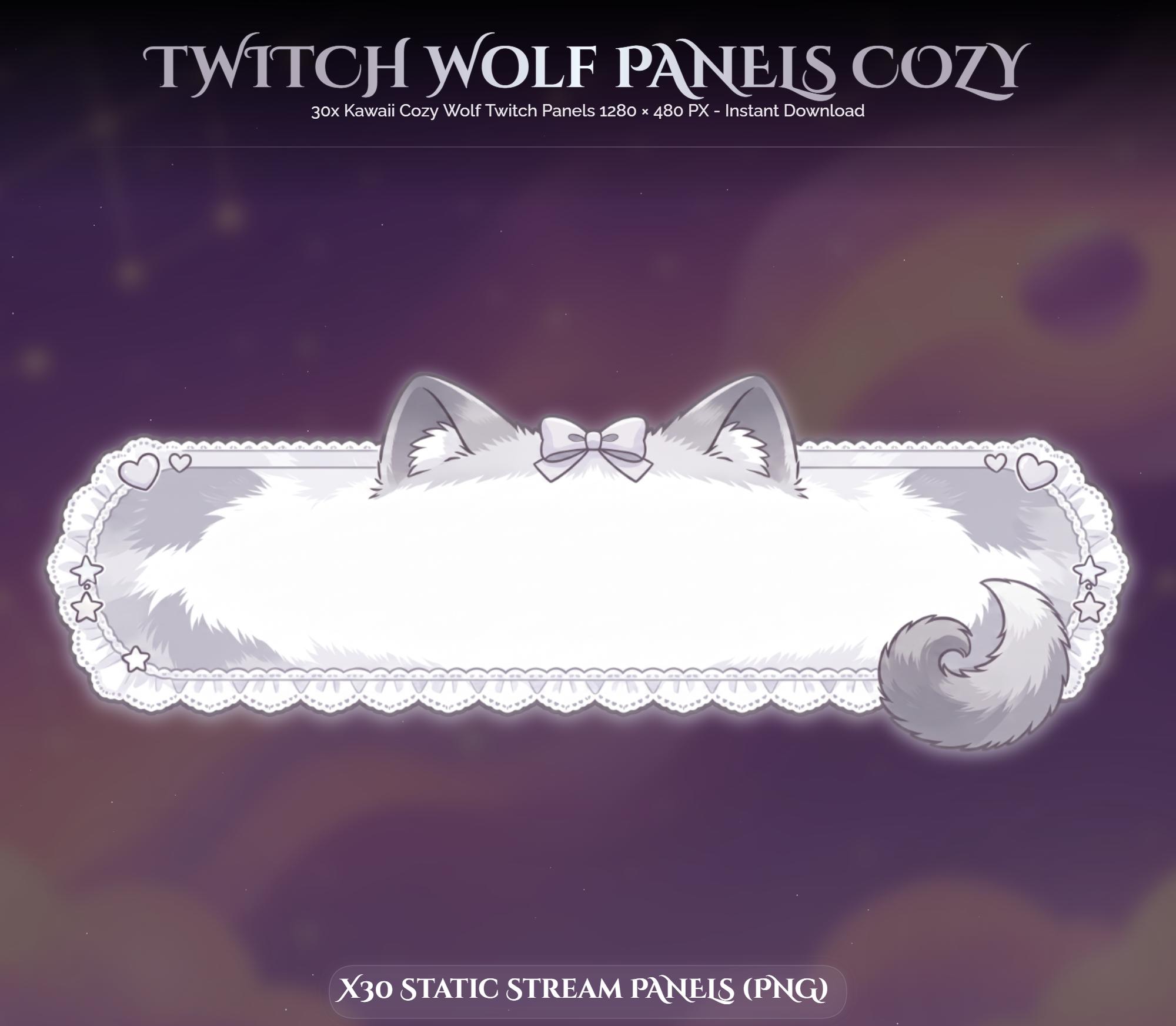 30x Twitch Wolf Panels — preview photo 3