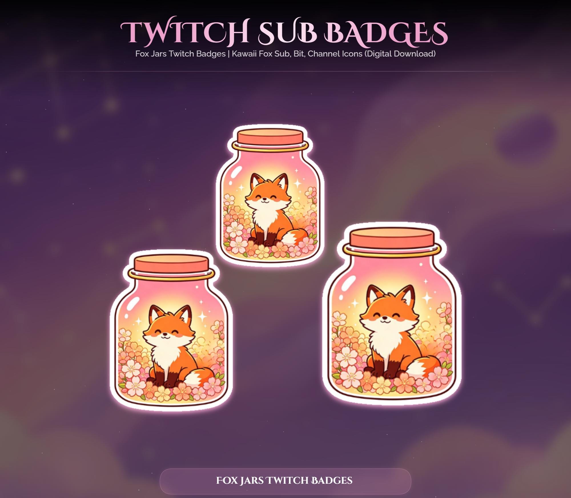 Fox Jars Twitch Badges — preview photo 7