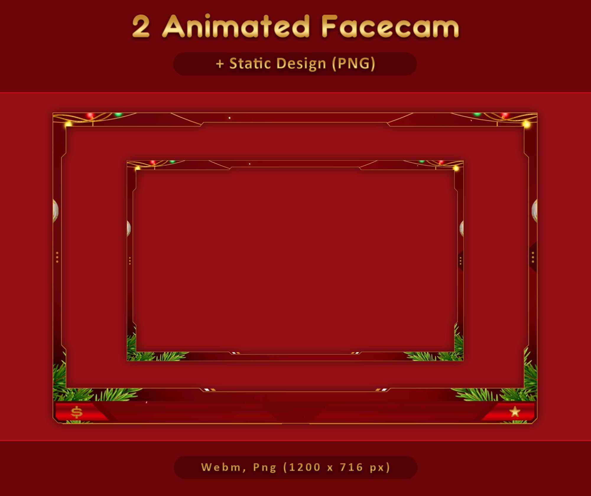 Red Gold Animated Stream Package: Twitch Overlay, YouTube, Kick, Red Overlays — preview photo 6