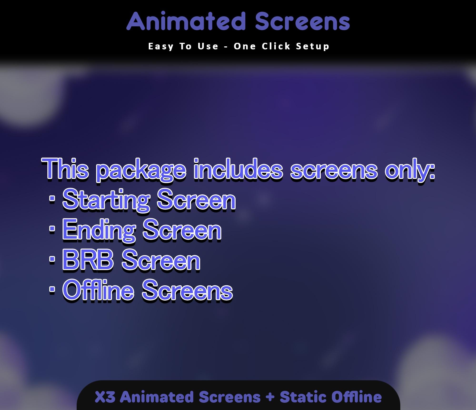 Purple Clouds Twitch Screens — preview photo 6