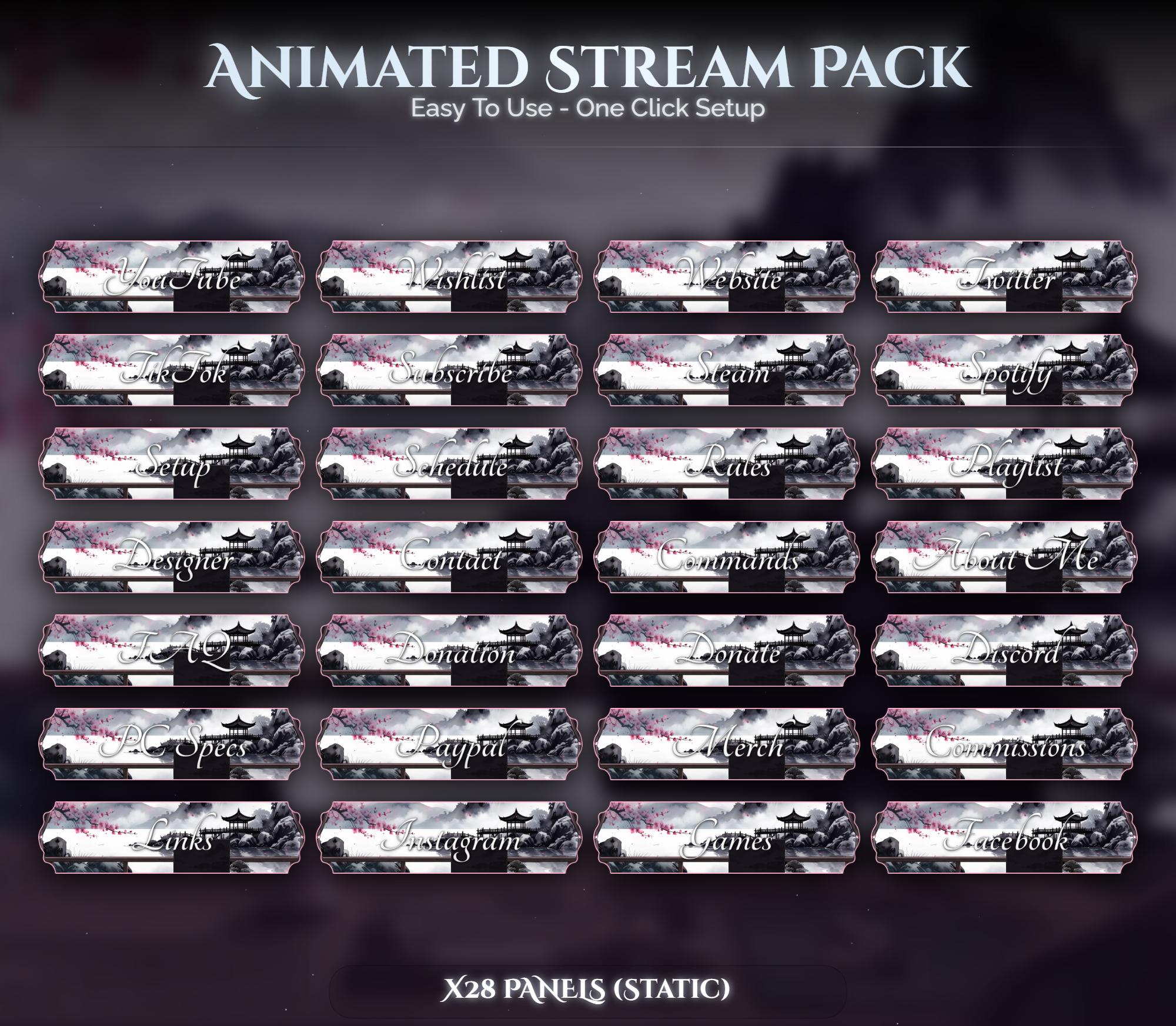 Cat Overlay Animated Stream Package: Twitch, YouTube, Kick — preview photo 4