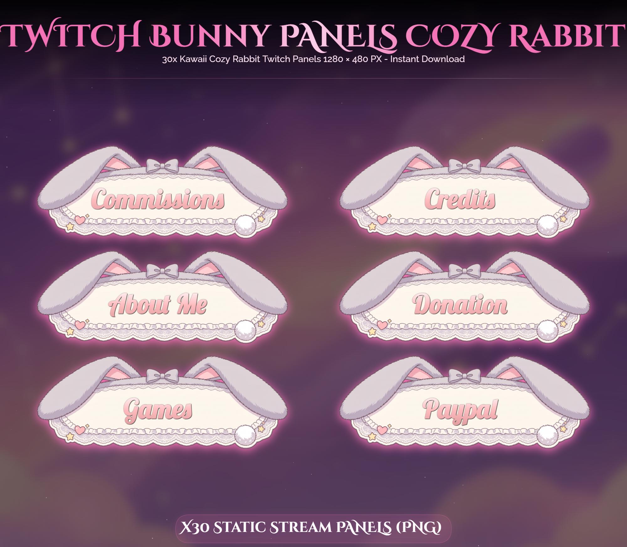 30x Twitch Bunny Panels — preview photo 2