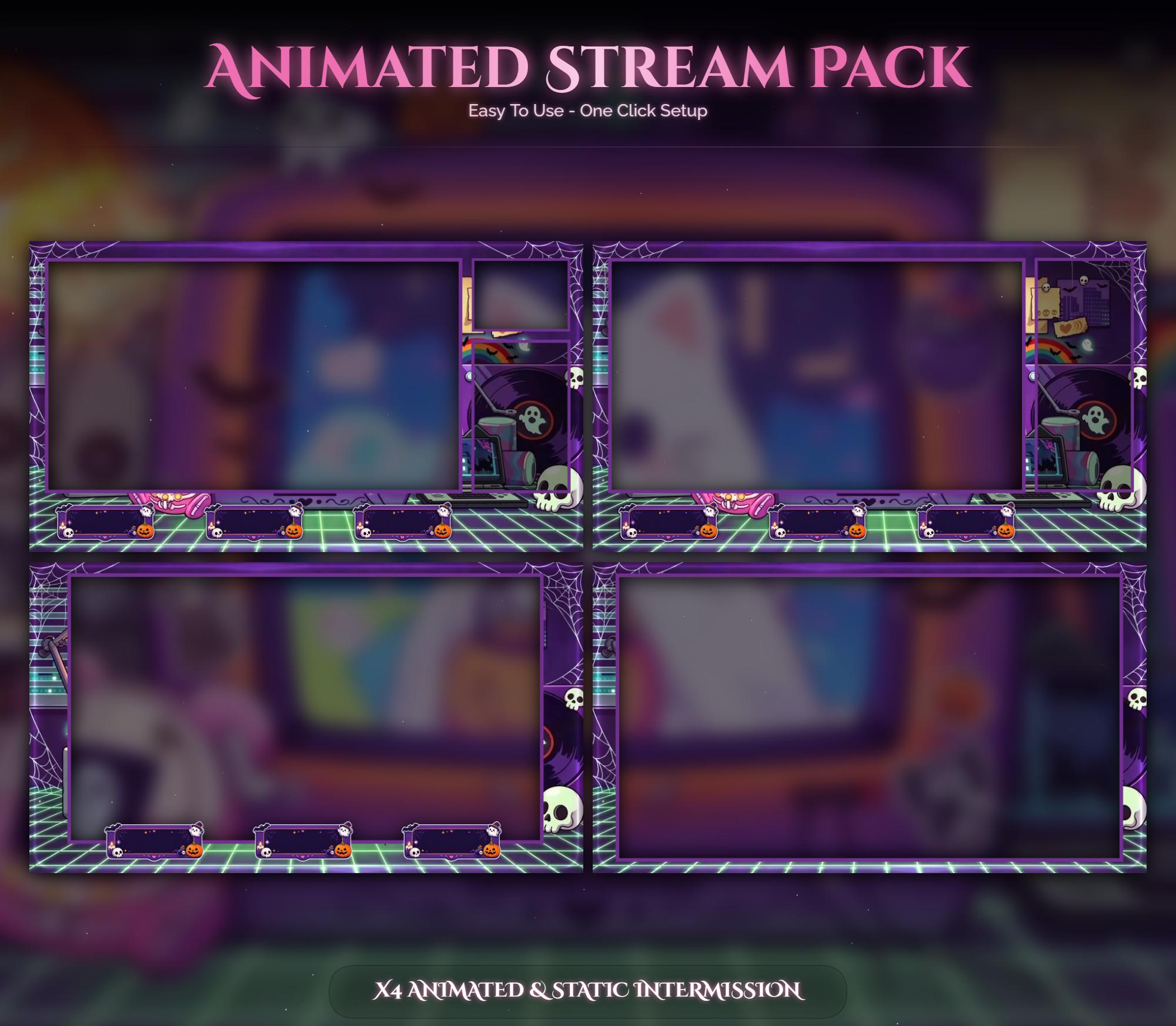 Y2K Spooky Cat Animated Overlay — preview photo 3
