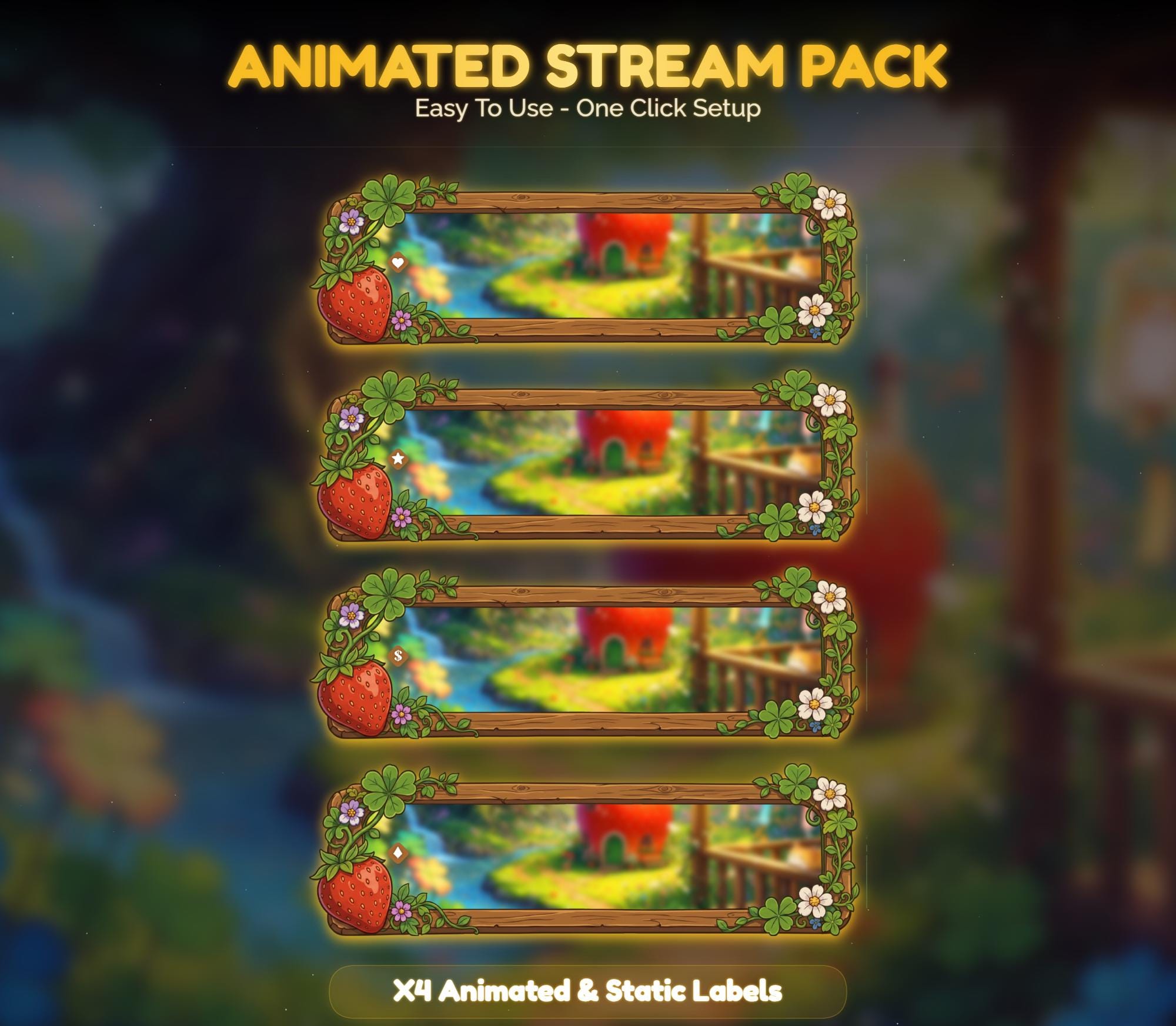 Animated Cats Forest Stream Package — preview photo 8