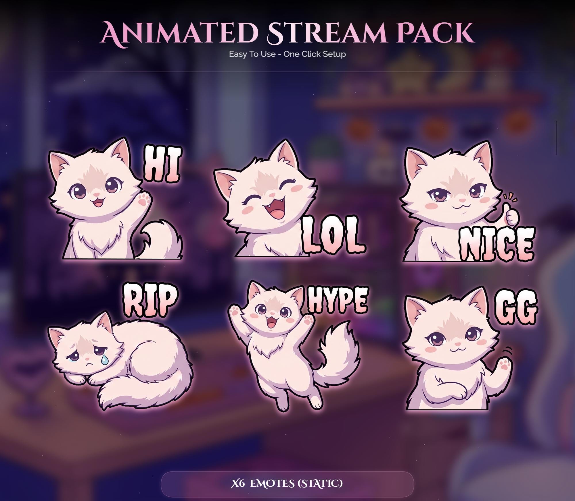 Animated Spooky Halloween Twitch Overlay Pack — preview photo 9