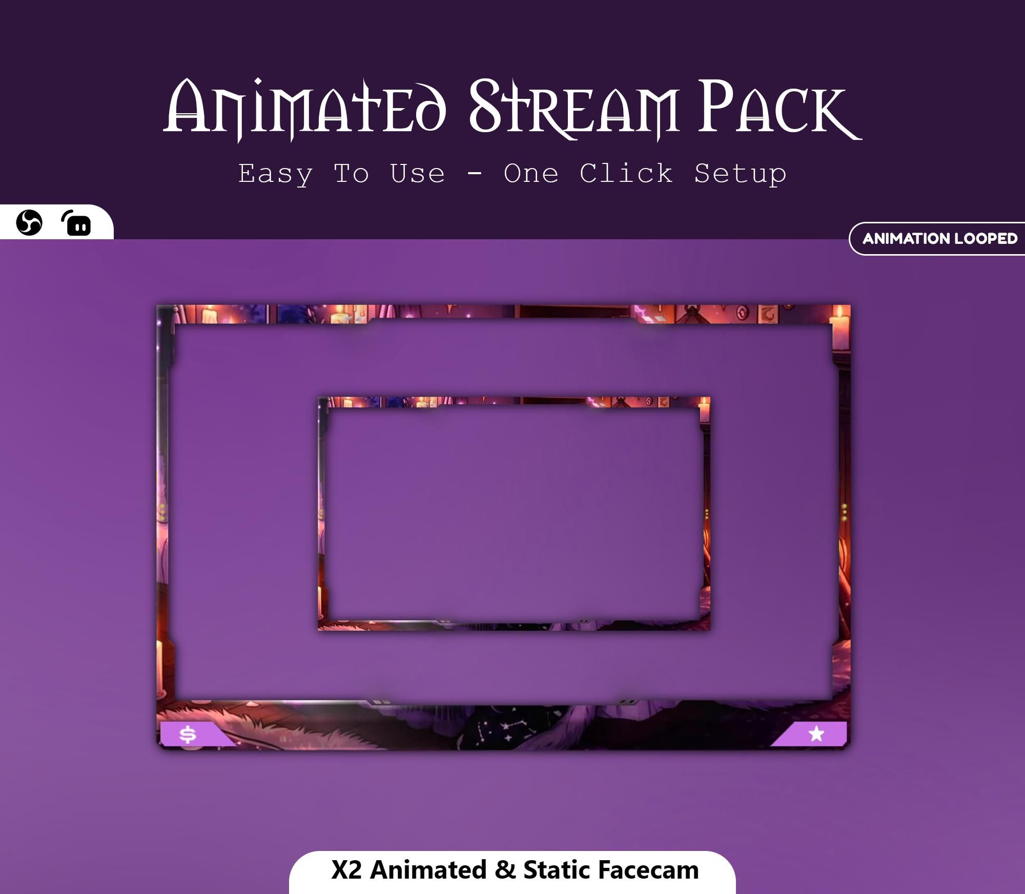 Cozy Witchy Animated Overlay — preview photo 5