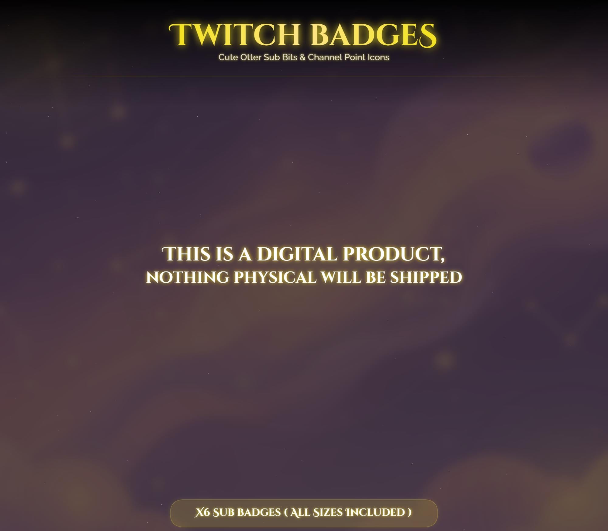 Otter Twitch Sub Badges — preview photo 5