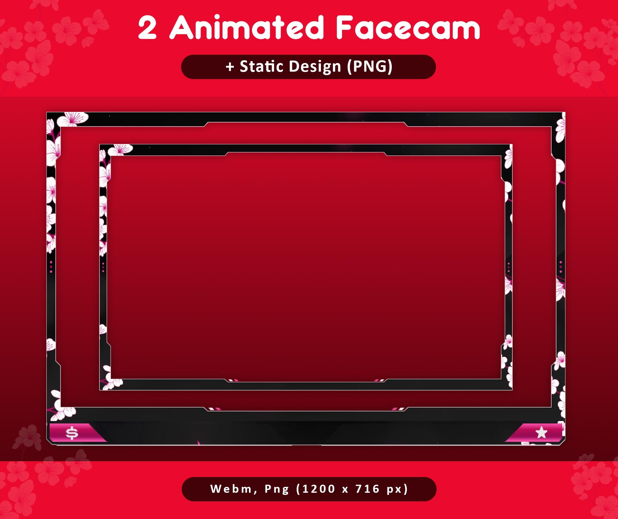 Cherry Blossom Animated Stream Package: Twitch Overlay, YouTube, Kick — preview photo 6