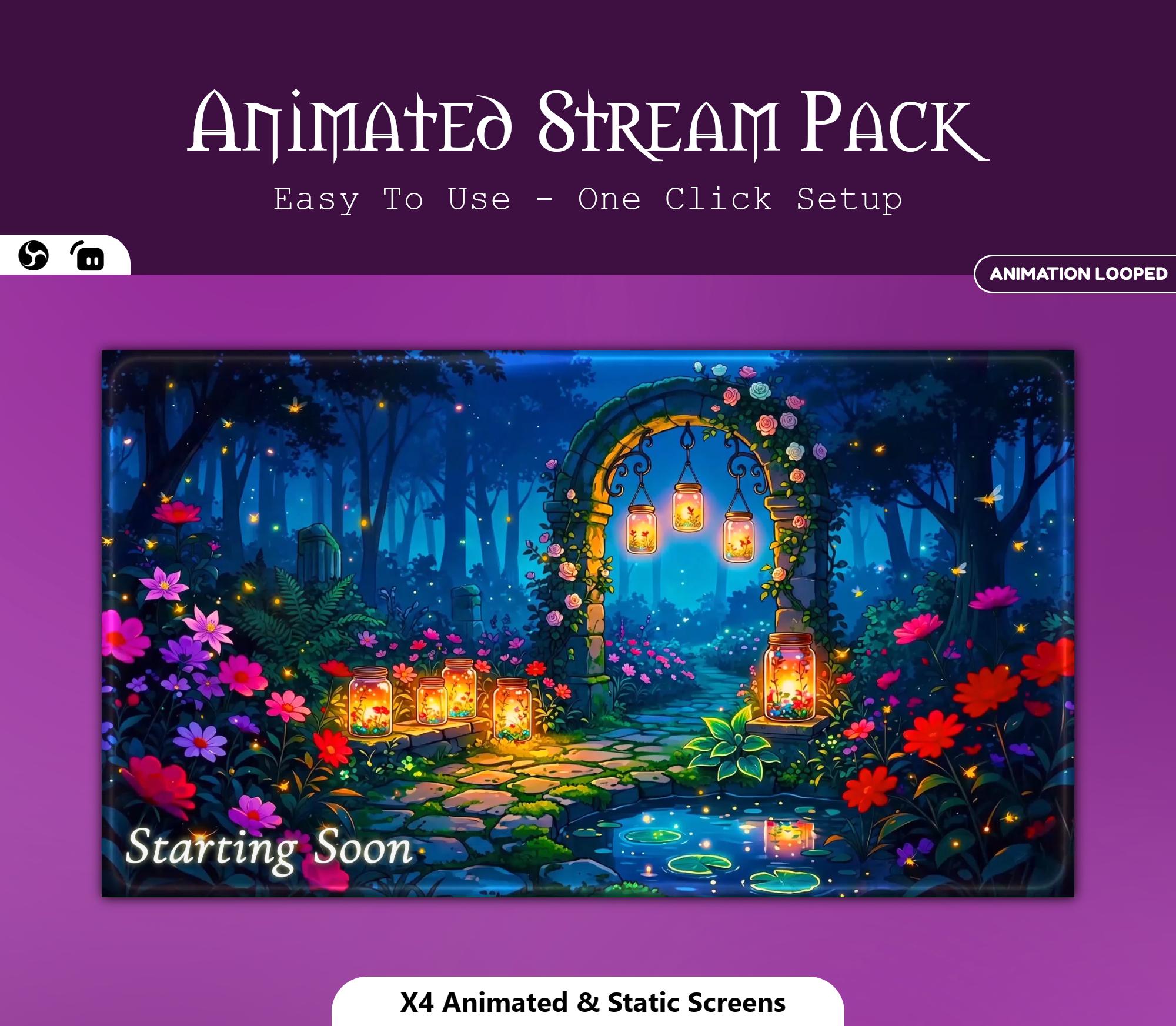 Magical Garden Animated Overlay — preview photo 9
