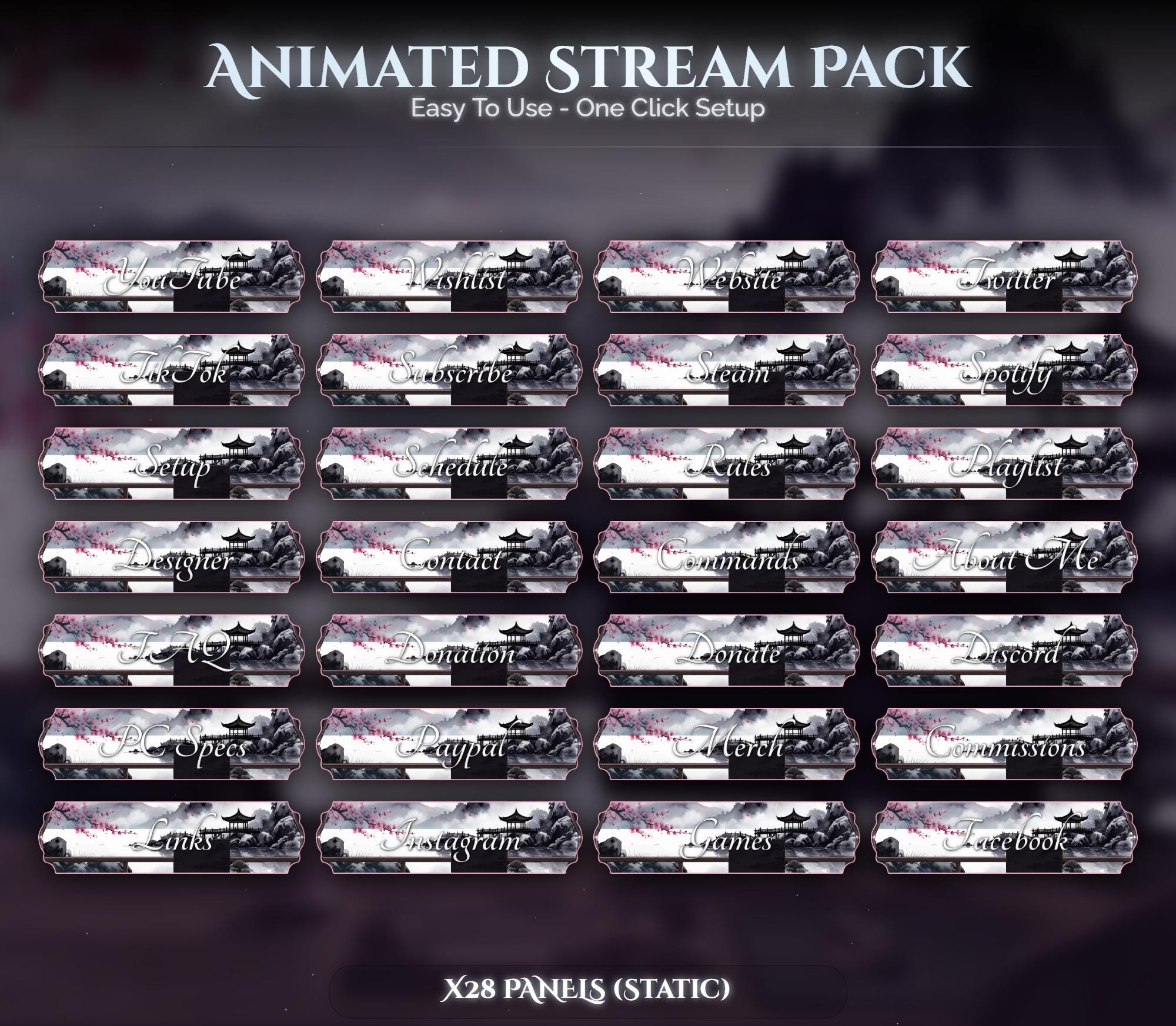 Fox Overlay Animated Stream Package: Twitch, YouTube, Kick — preview photo 4