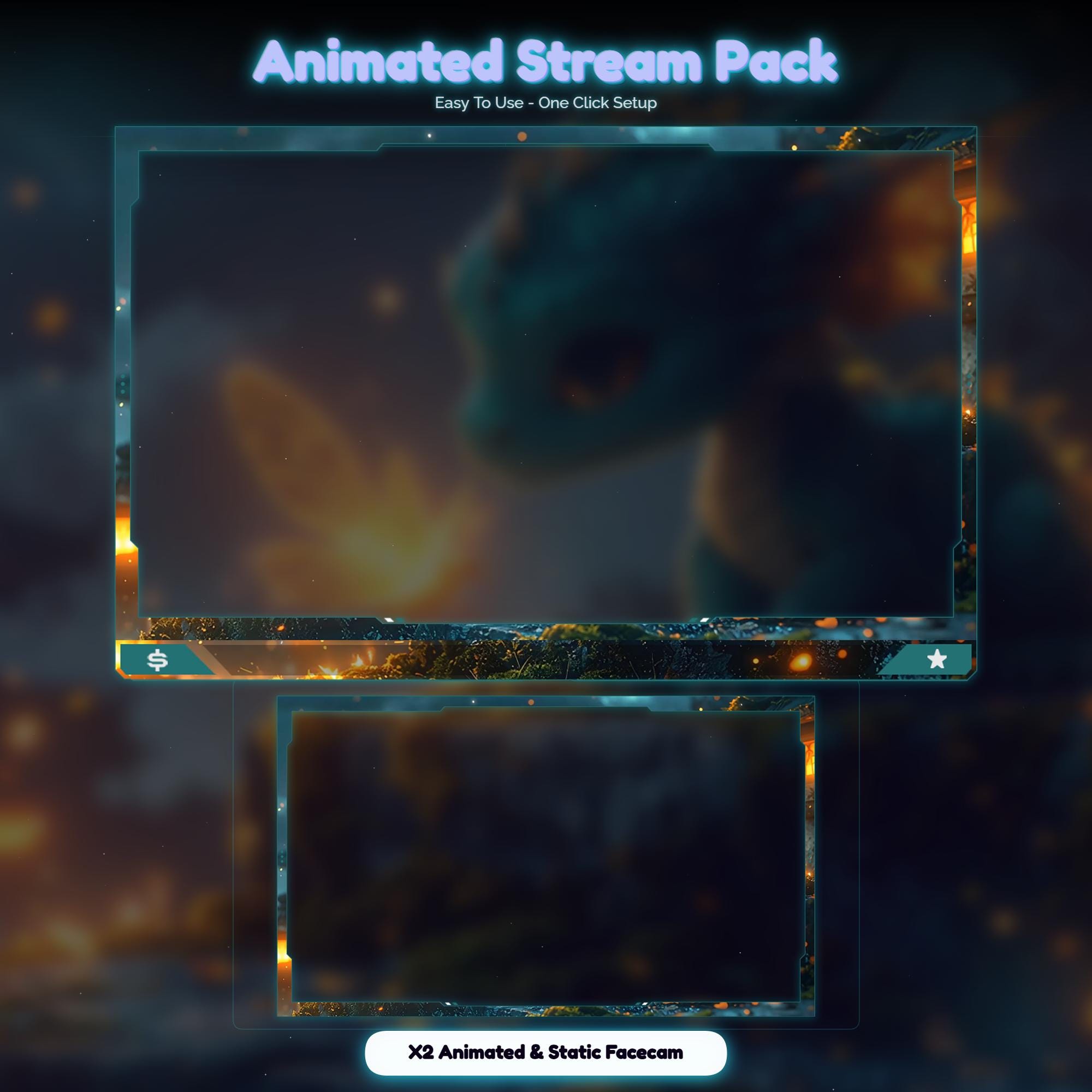 Dragon Magical Animated Stream Package — preview photo 5
