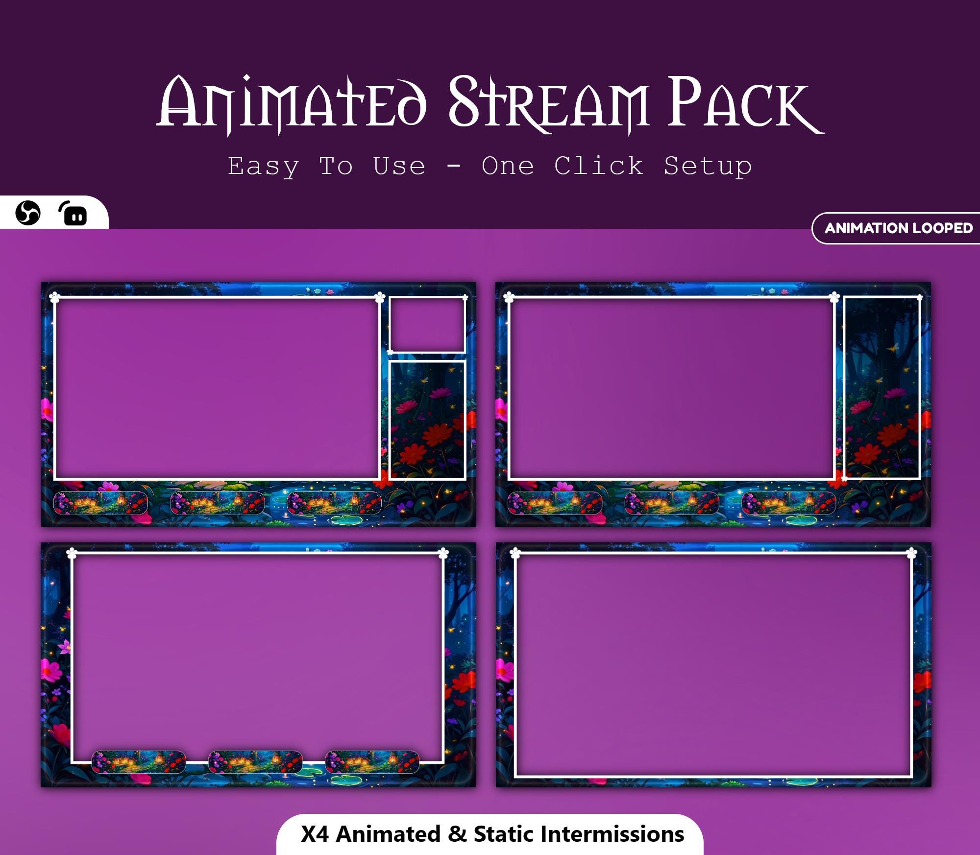 Magical Garden Animated Overlay — preview photo 3