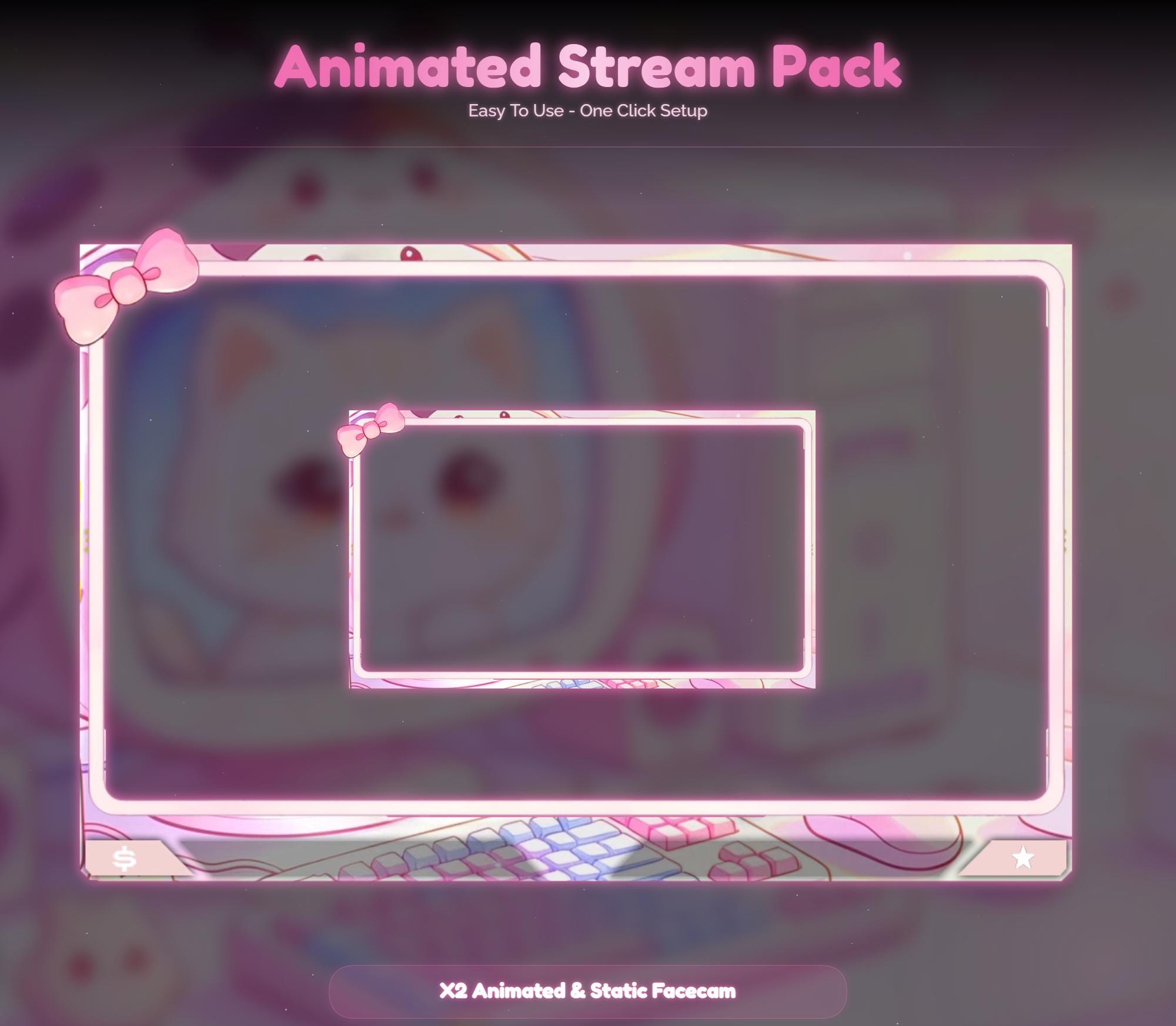 Animated Kawaii Cat Stream Pack — preview photo 5