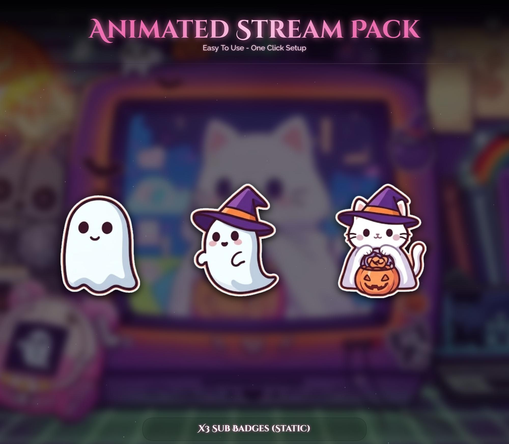 Y2K Spooky Cat Animated Overlay — preview photo 8