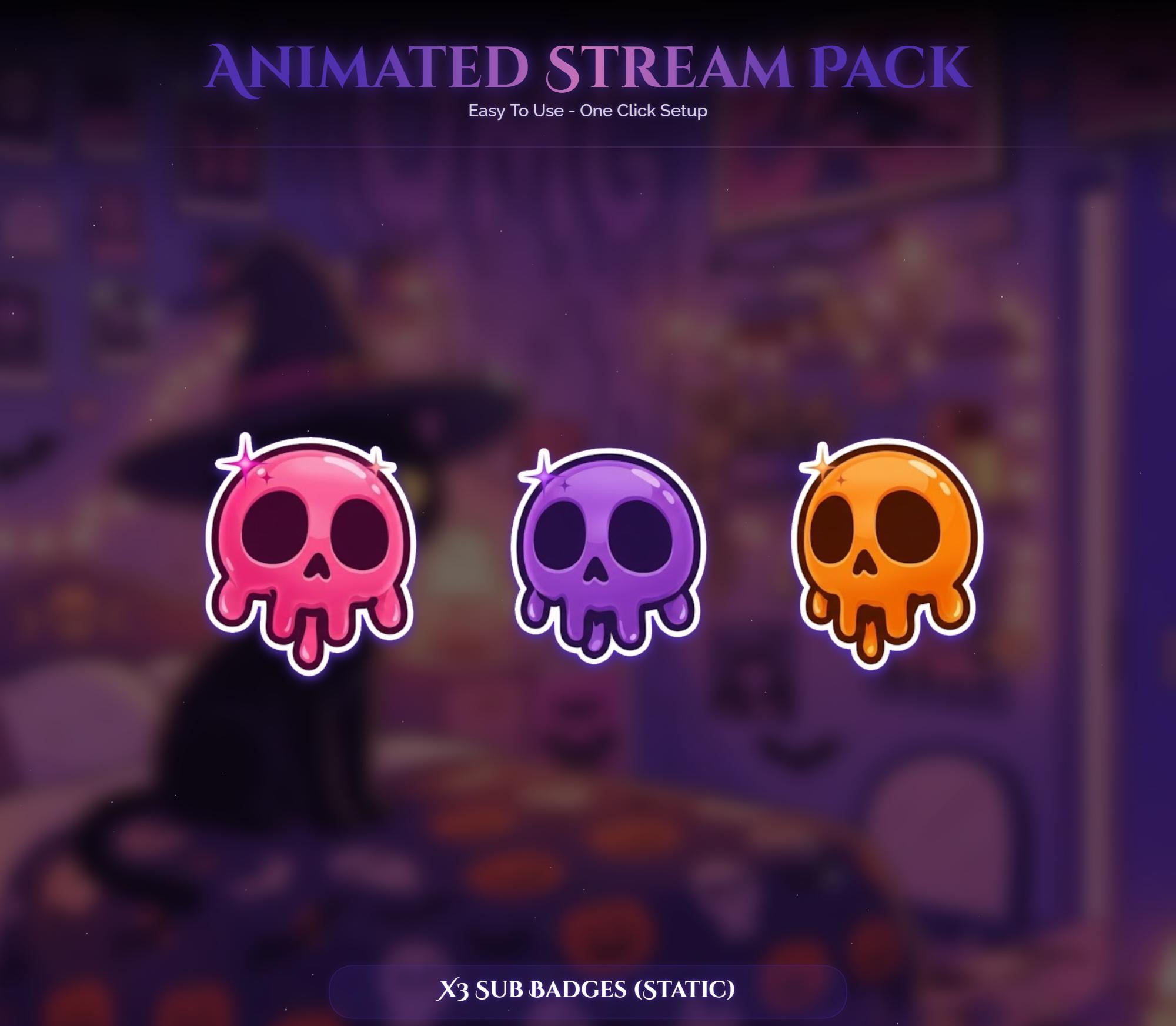 Spooky Witch Cat Animated Overlay — preview photo 6