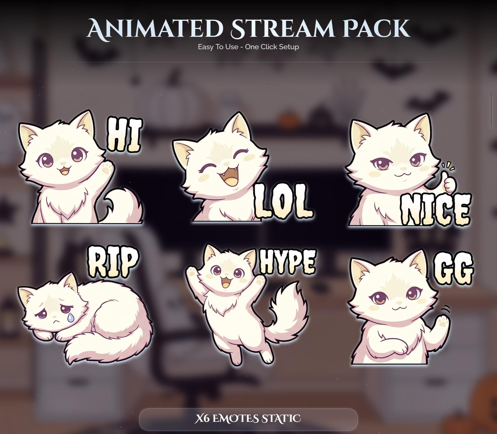 Animated Halloween Twitch Overlay Pack — preview photo 8