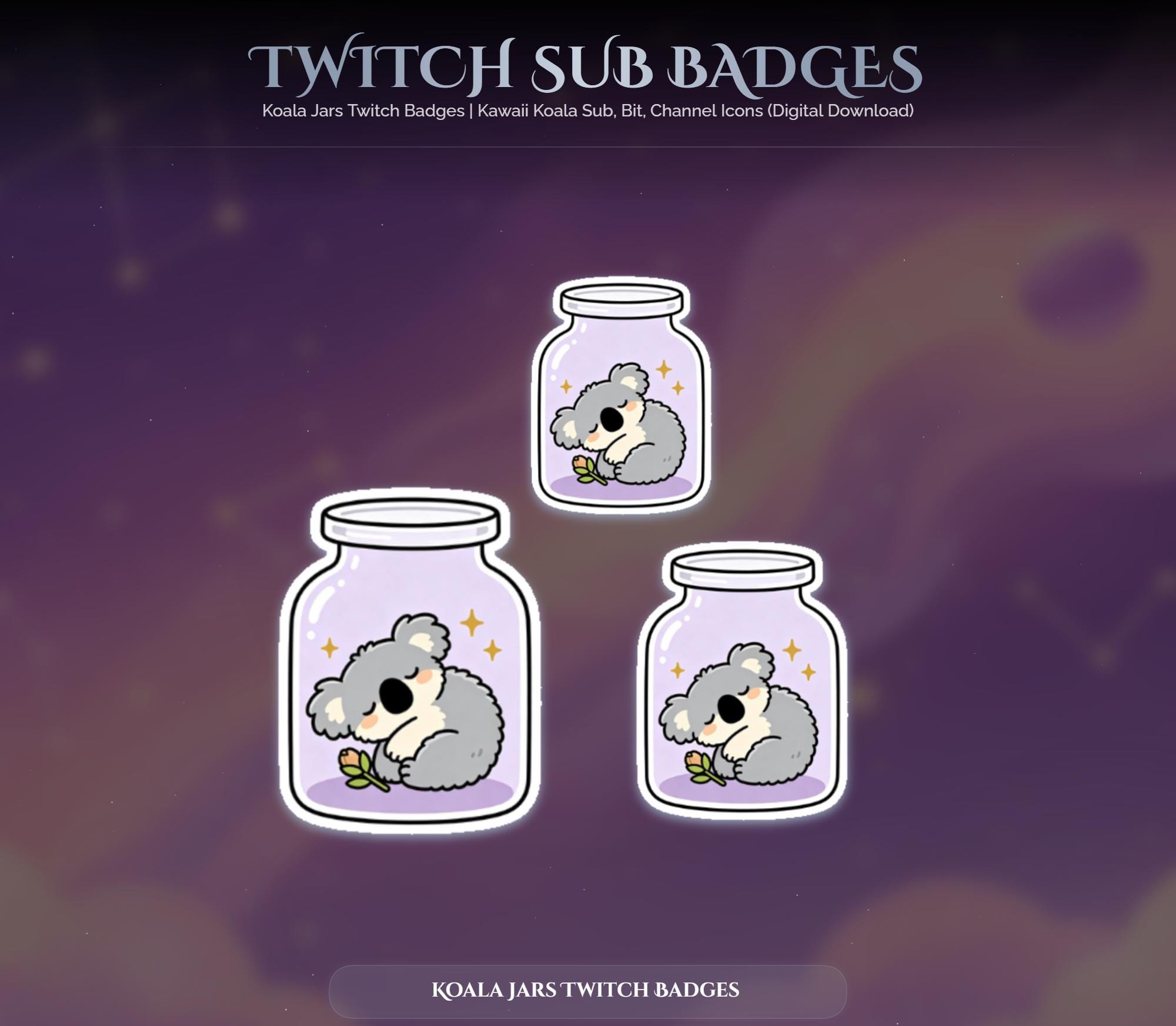 Koala Jars Twitch Badges — preview photo 3