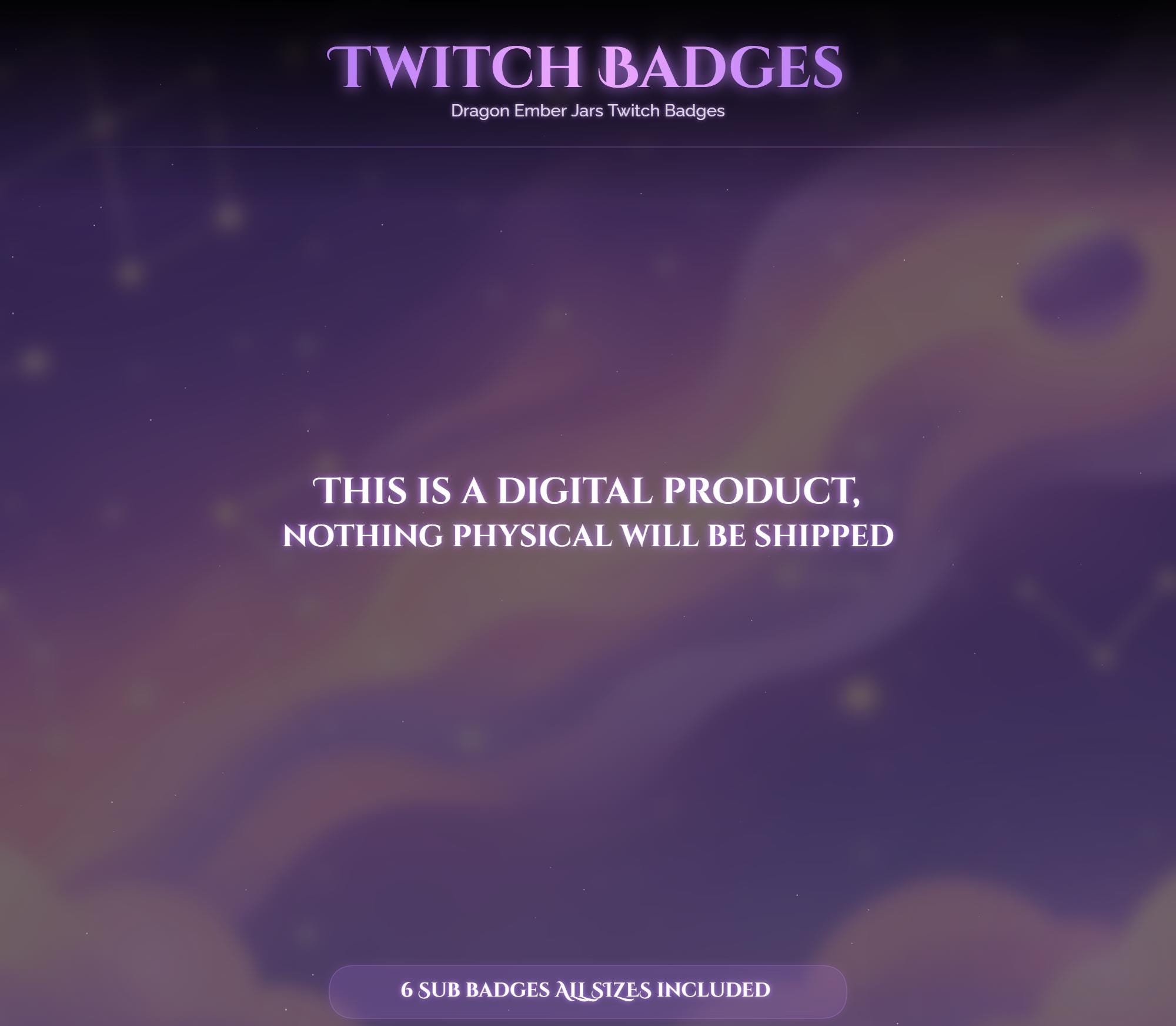 Dragon Ember Jars Twitch Badges — preview photo 5