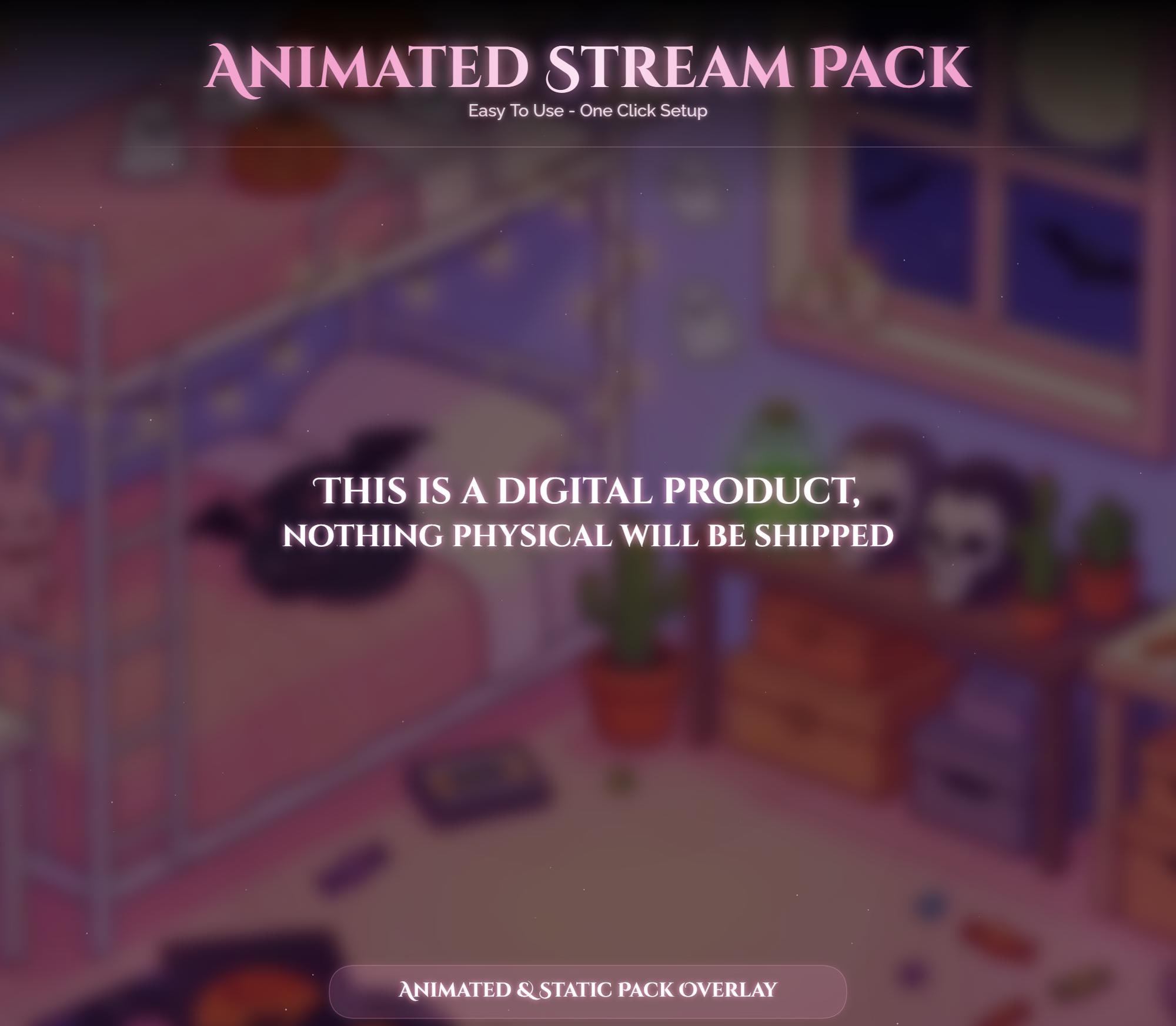 Halloween Cat Animated Overlay Pack — preview photo 9
