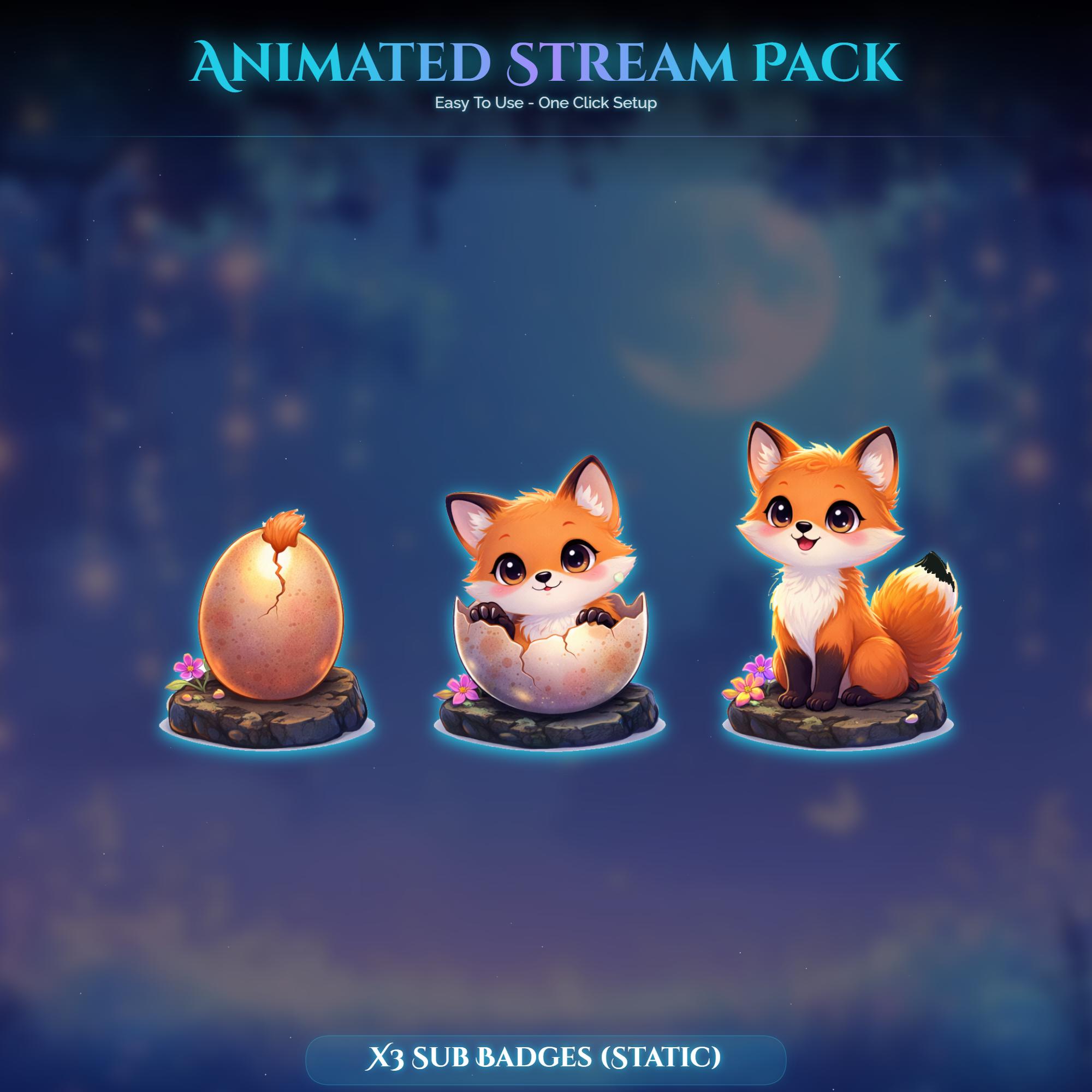 Fox Forest Magic Animated Stream Package — preview photo 9