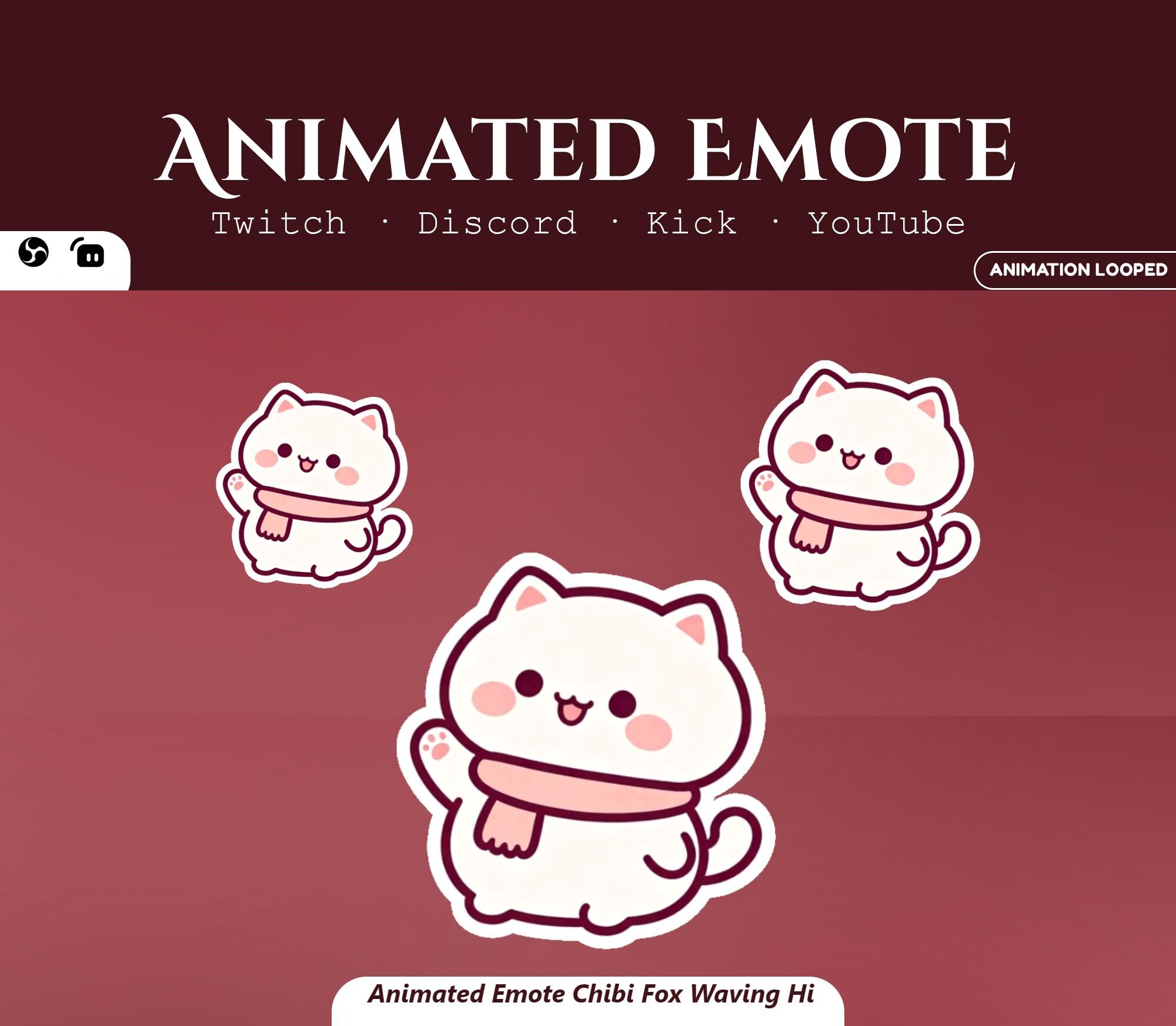 Animated Chibi Cat Emote — preview photo 2