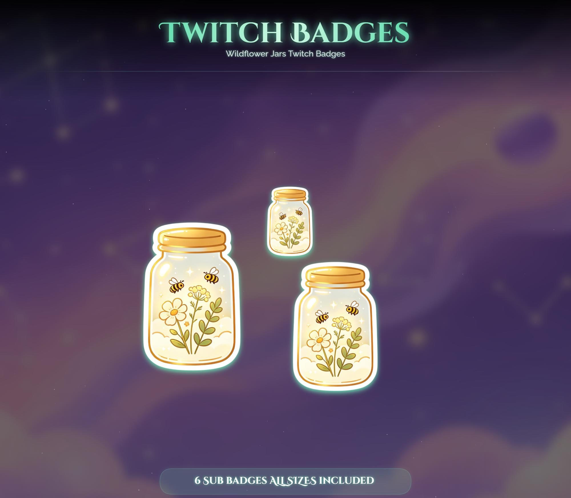 Wildflower Jars Twitch Badges — preview photo 8