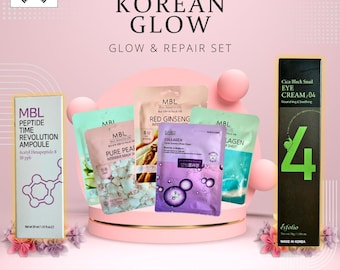 Glow & Repair Set – Korean Glow Skincare Kit | Hydrating, Anti-Aging, K-Beauty Facial Care