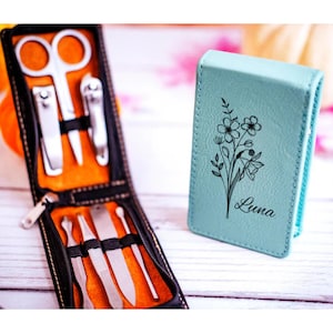 Personalized Manicure Set: Engraved Travel Nail Care Kit