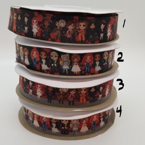 USDR 7/8&quot; Horror Princess double sided ribbon