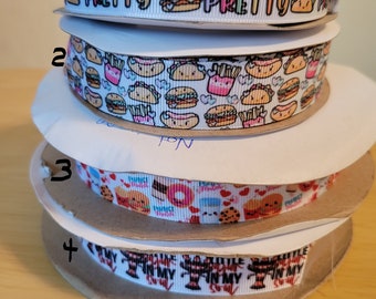 Food type grosgrain ribbon