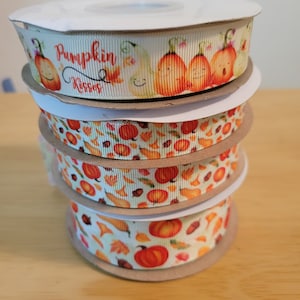 USDR Fall & Pumpkin kisses ribbon