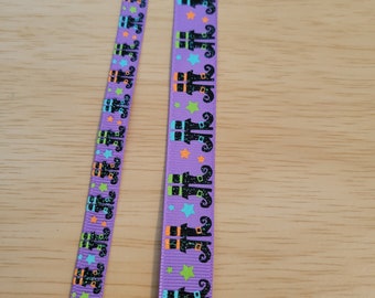 USDR lightly glittered witches' shoes ribbon