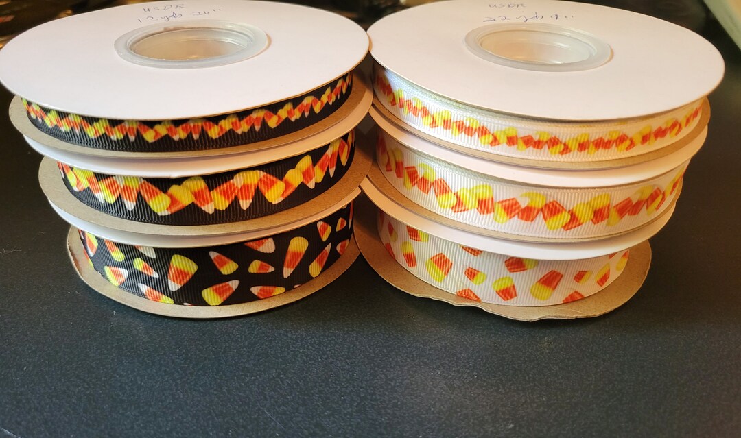 Corn Ribbons USDR Candy Corn Ribbon - Etsy